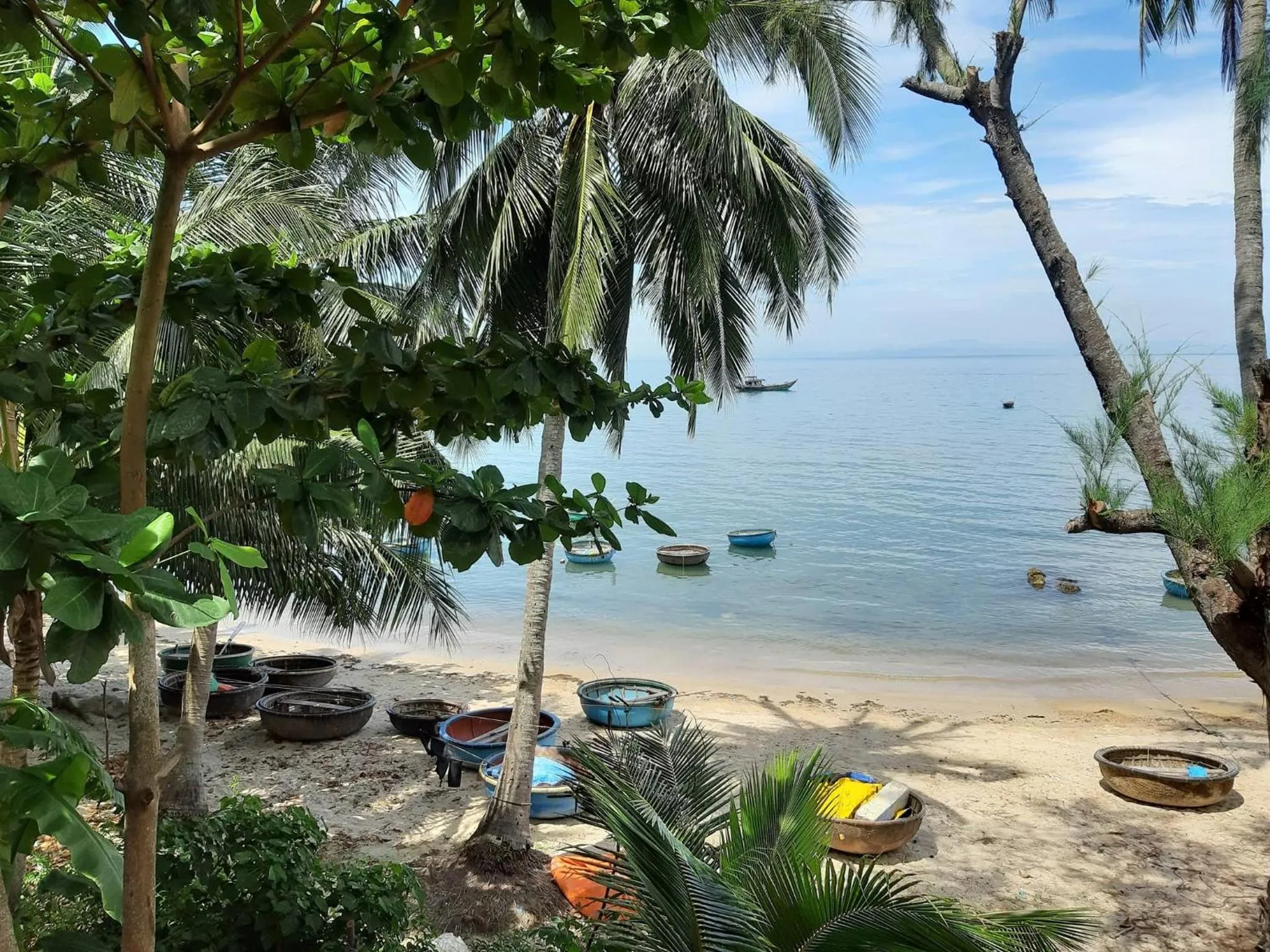 Beach in Cham Island Smiles Homestay