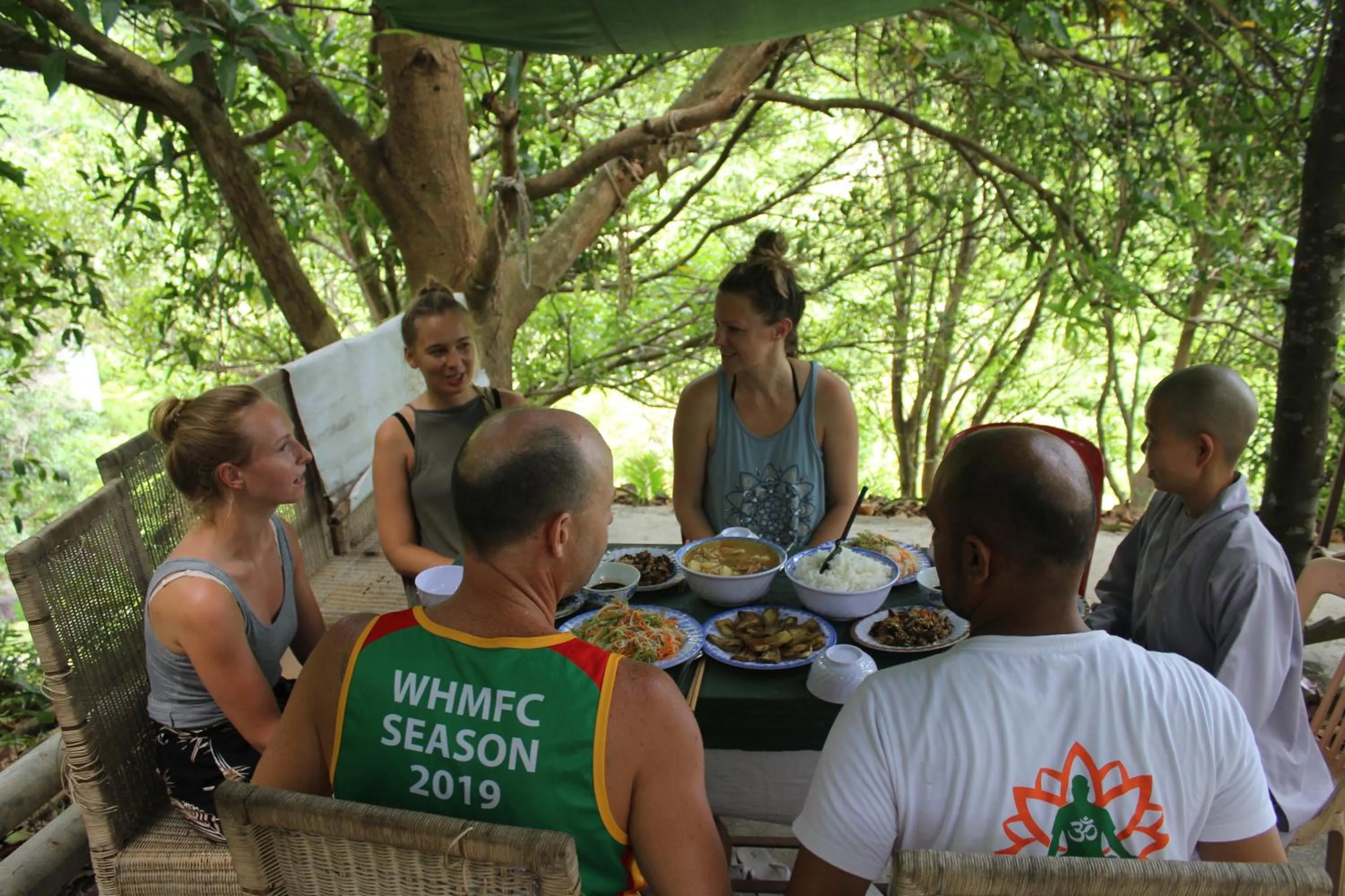 Garden view in Cham Island Smiles Homestay