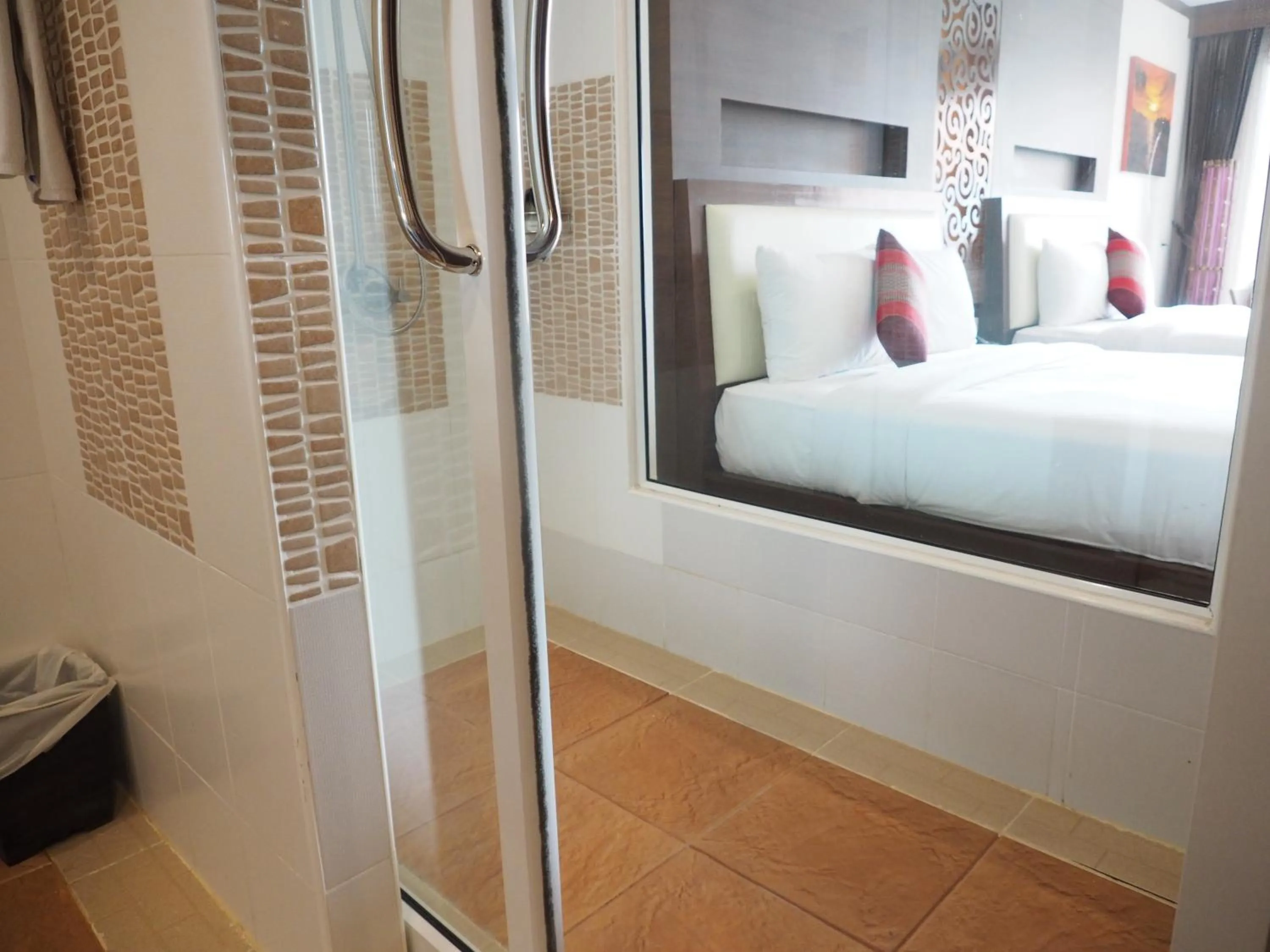 Bathroom, Bed in Chivatara Resort Bang Tao Beach Phuket - SHA