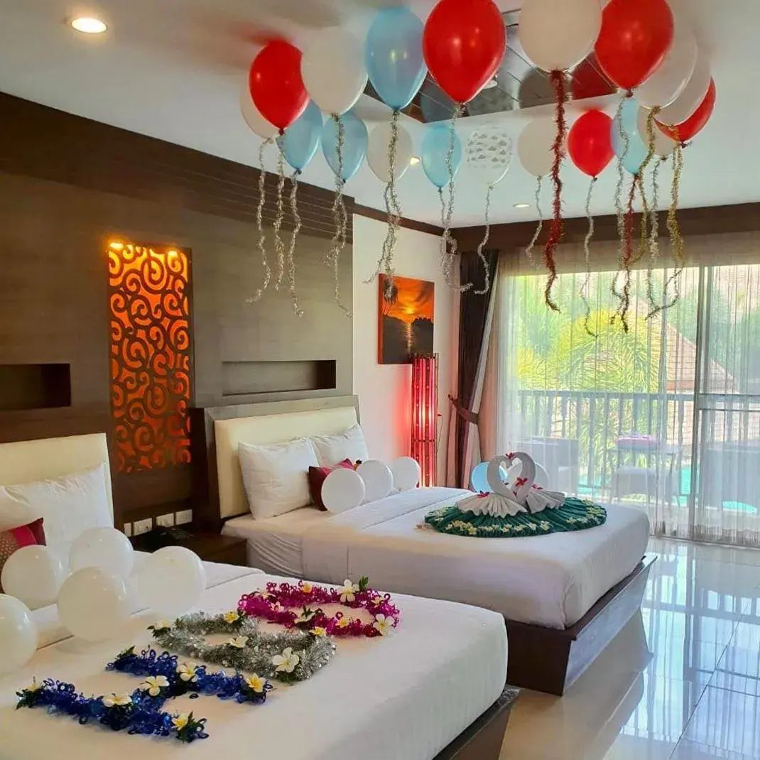 Bed in Chivatara Resort Bang Tao Beach Phuket - SHA Bed in Chivatara Resort Bang Tao Beach Phuket - SHA