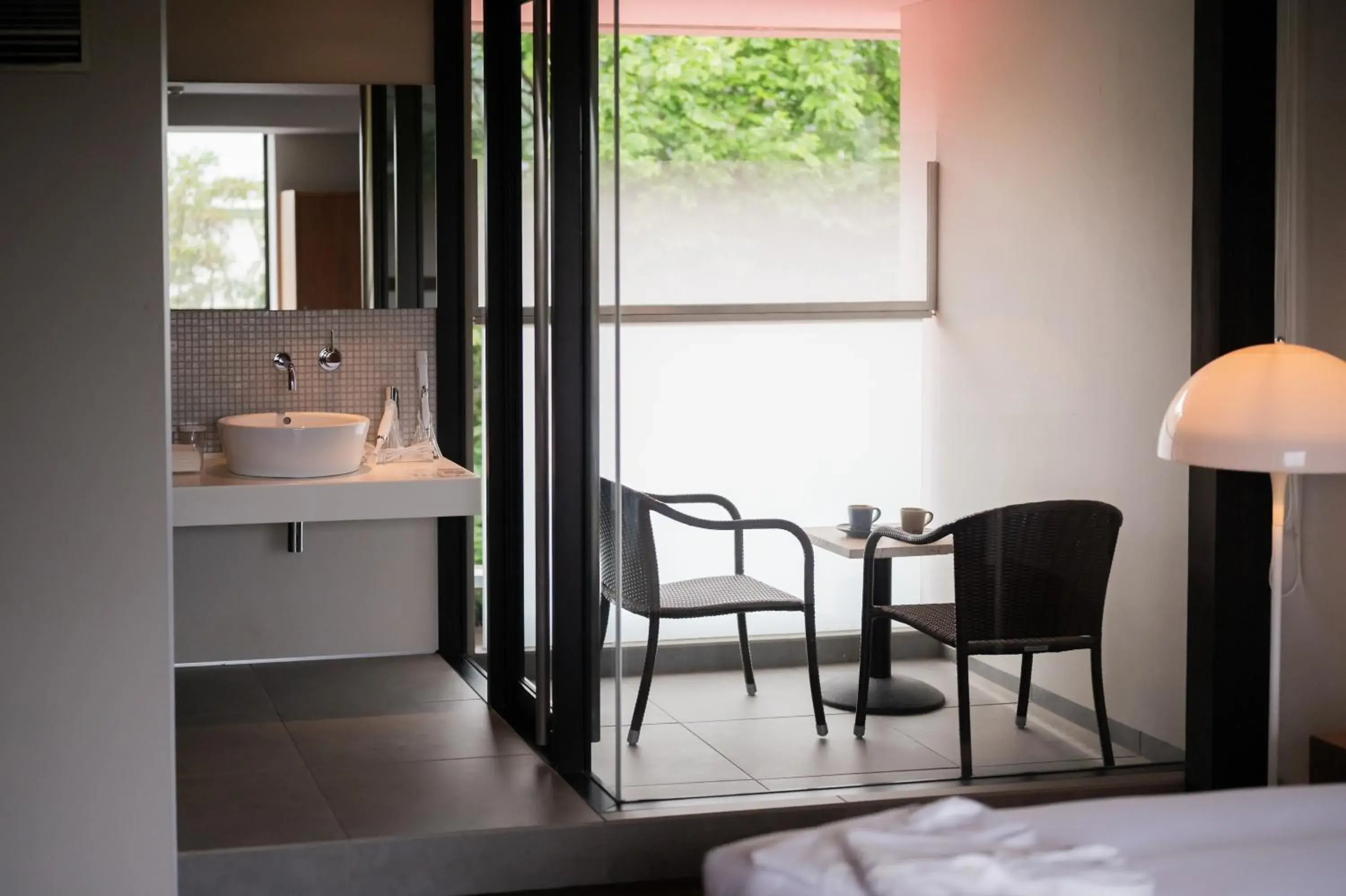 Balcony/Terrace, Bed in Resort Hotel Moana Coast Balcony/Terrace, Bed in Resort Hotel Moana Coast