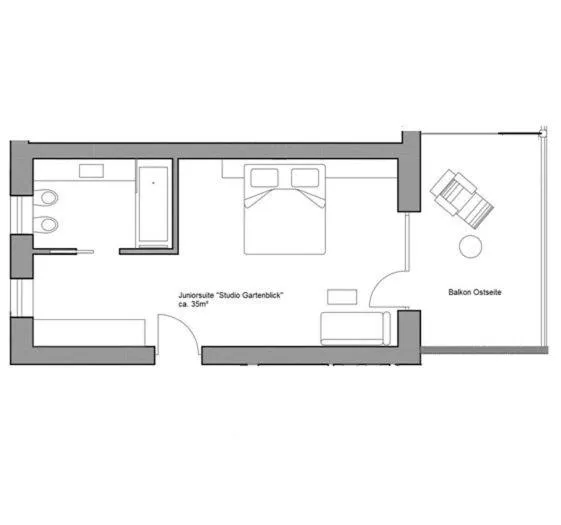 Floor plan in Brühl Suites&Residence