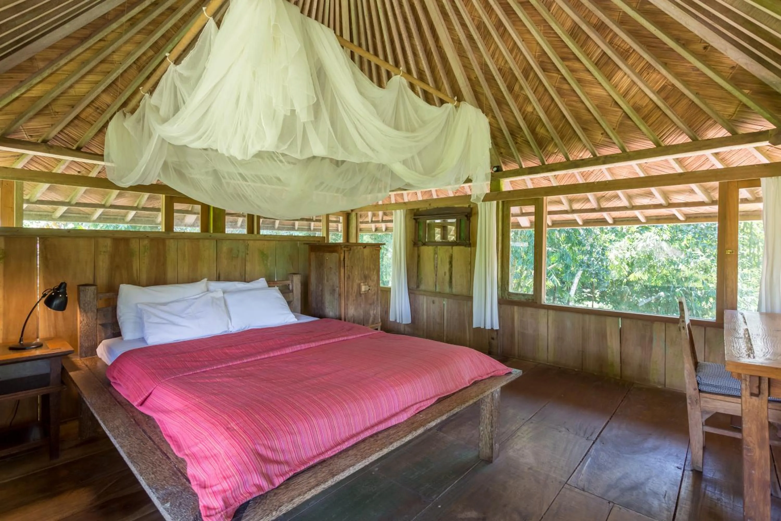 Bed in Prana Dewi Mountain Resort