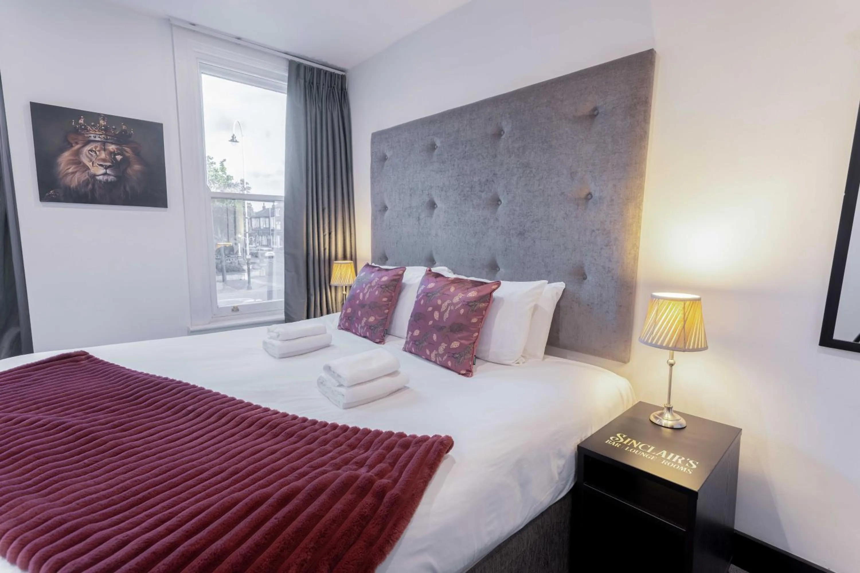 Bed in Sinclair's Rooms