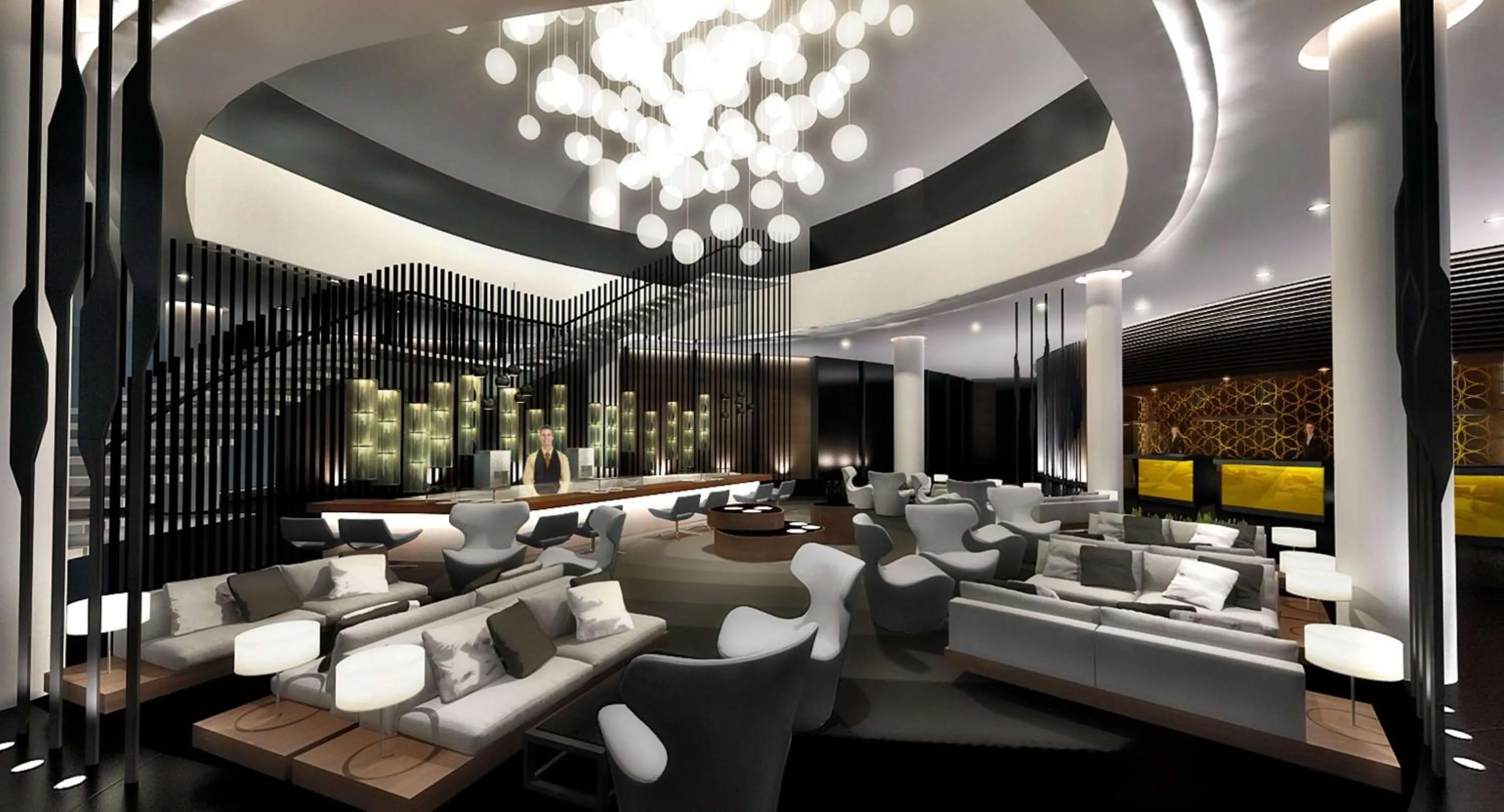 Lobby or reception in Hilton Tallinn Park