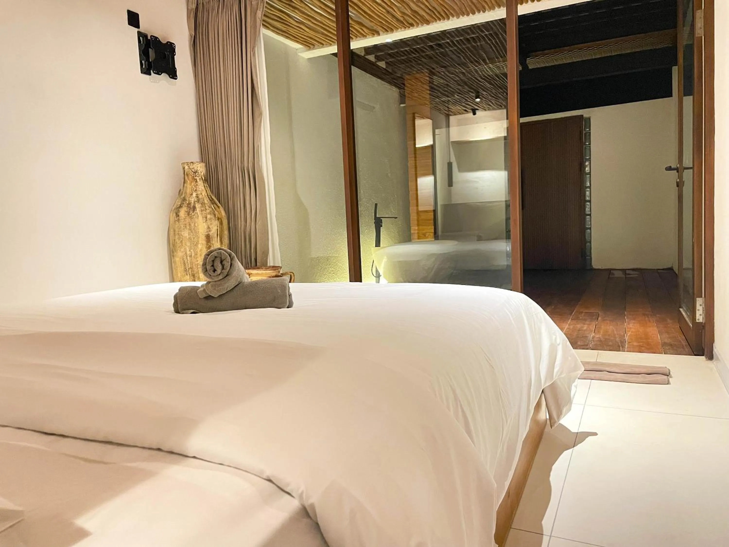 Bed in PNB Beach Resort