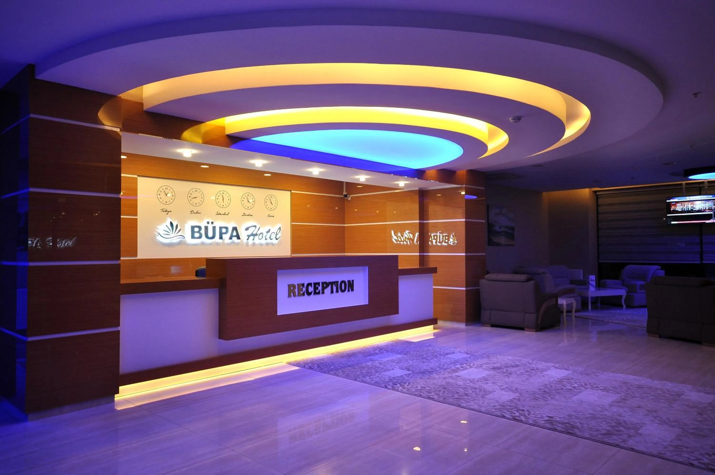 Lobby or reception in Bupa Hotel