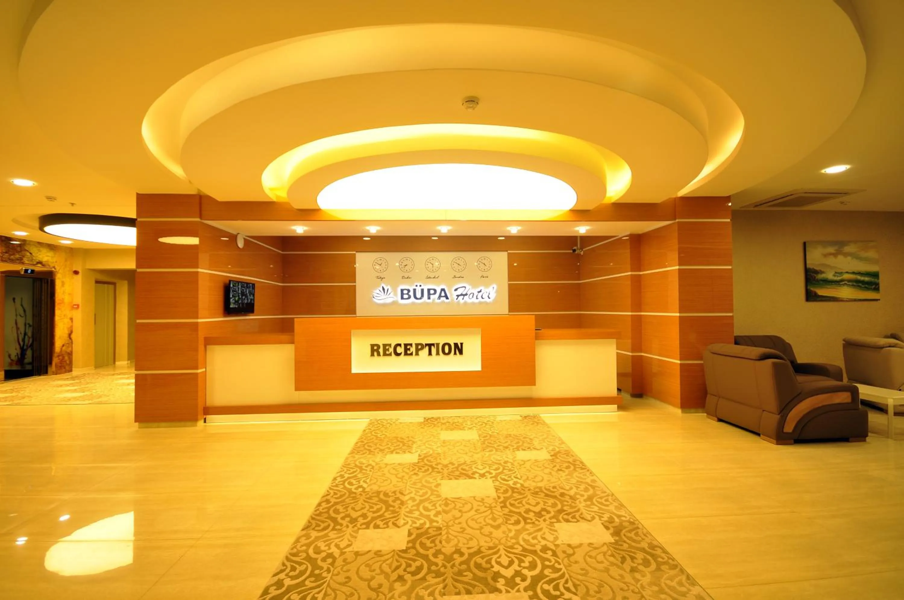 Lobby or reception in Bupa Hotel