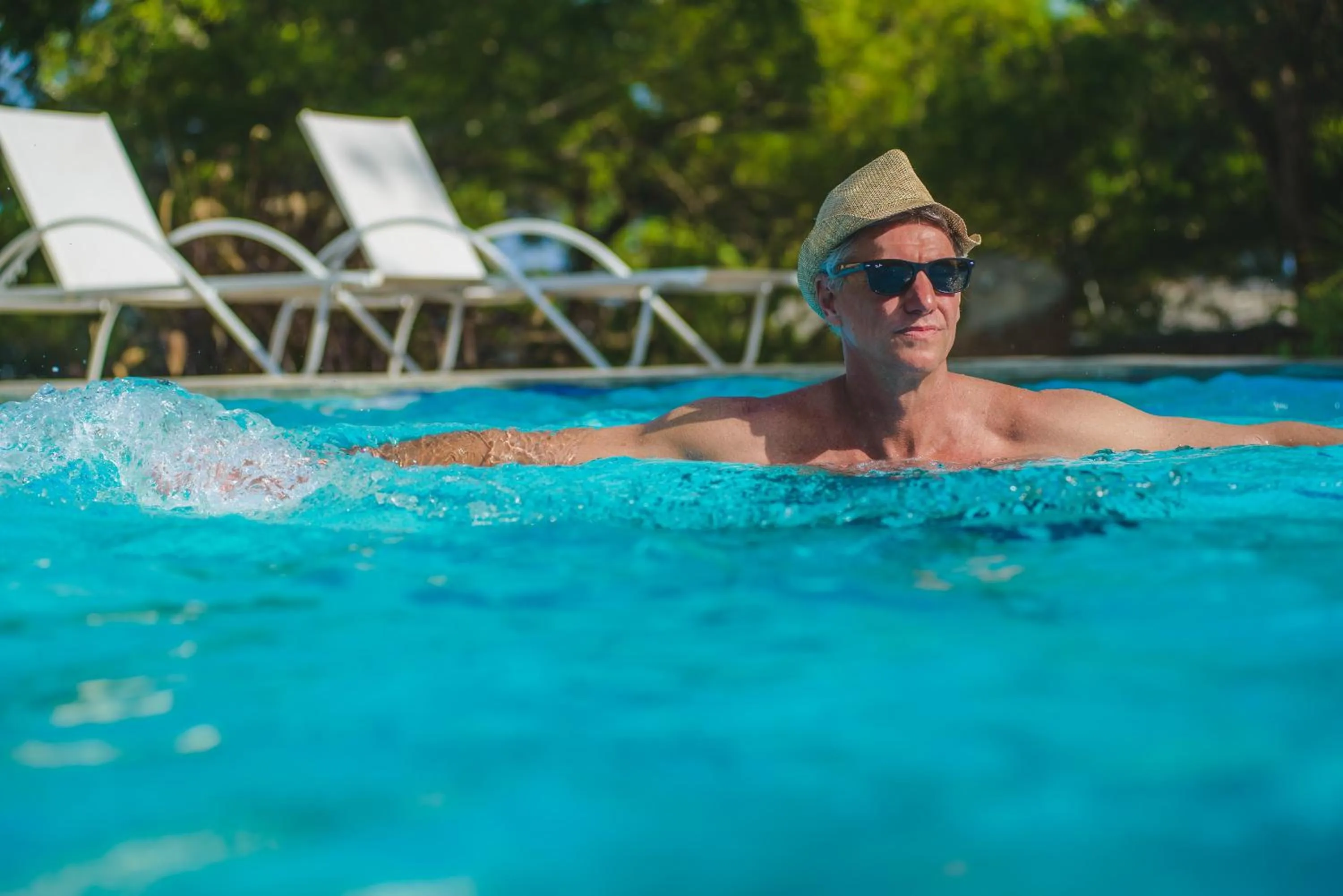 Swimming pool in The Zubeida Boutique Resort