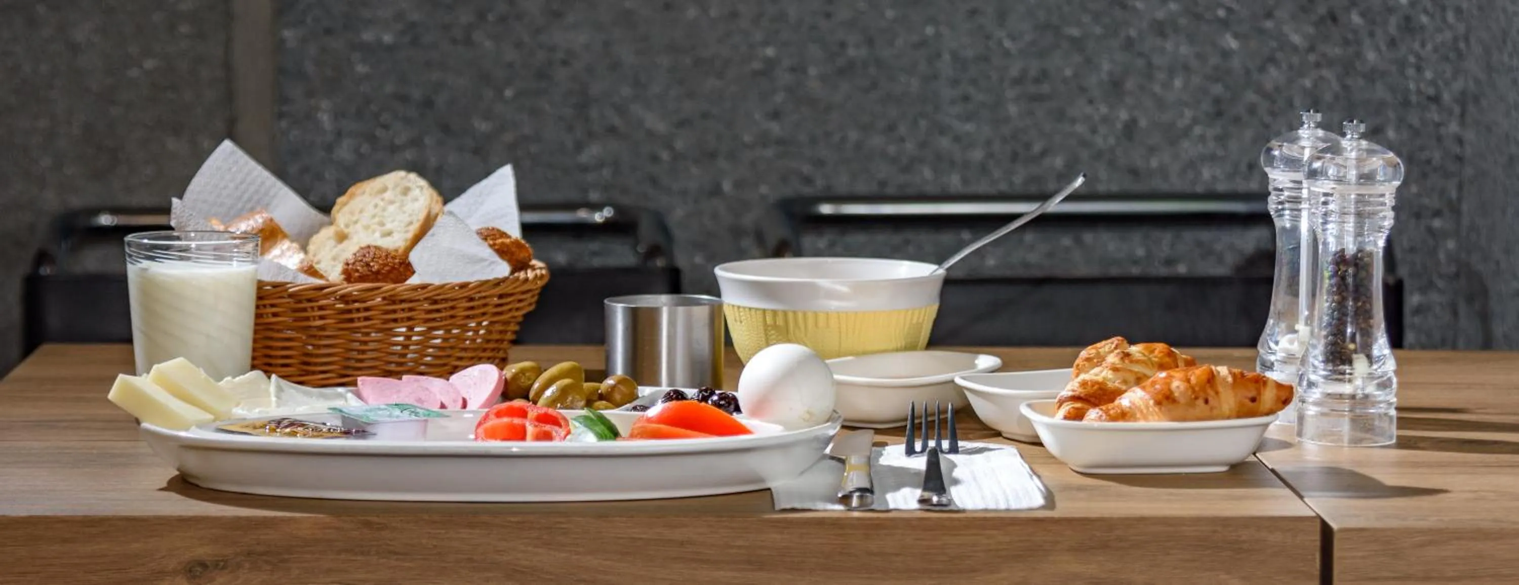 Food close-up in Numi Hotel