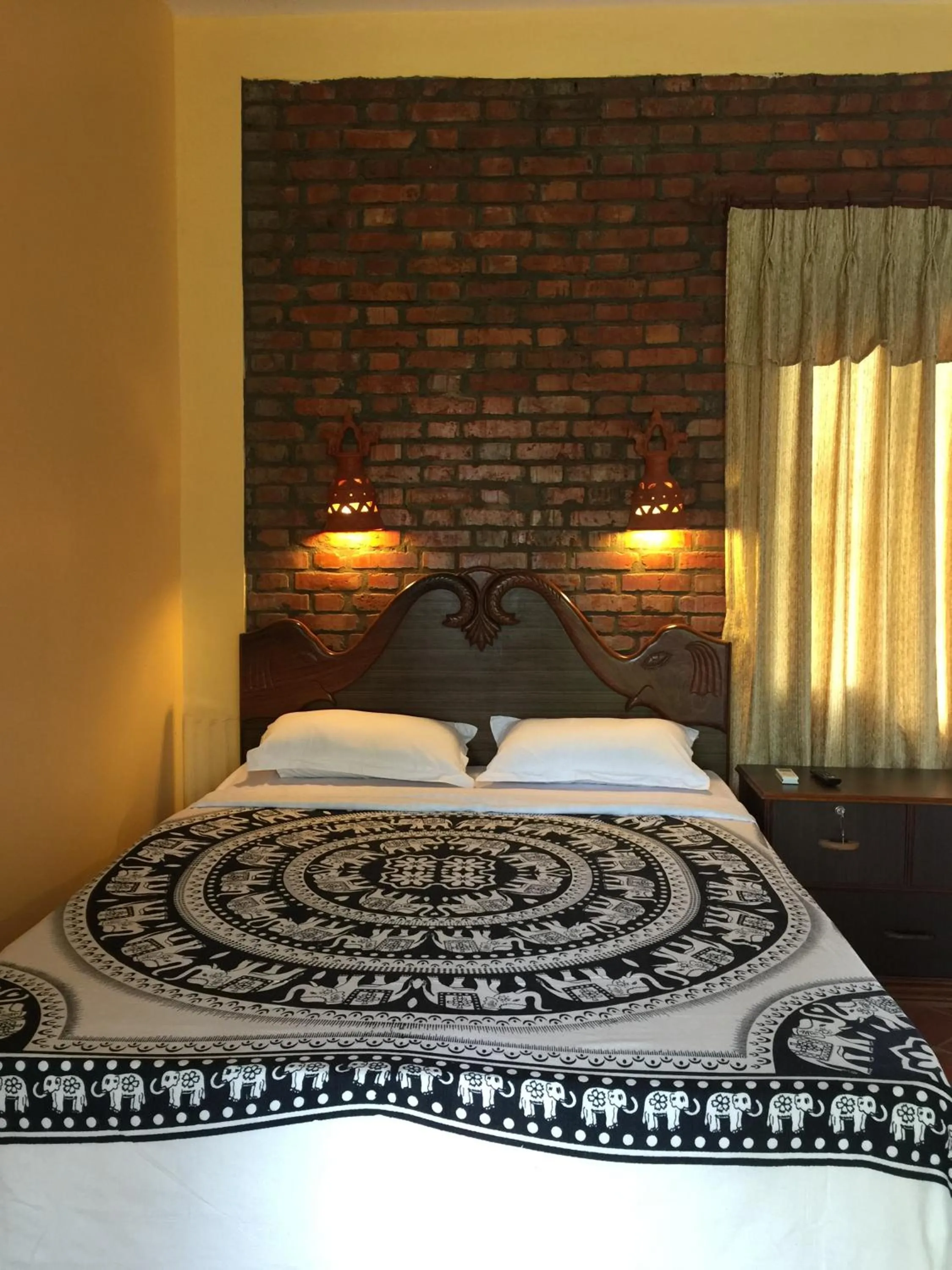 Bed in Chautari Garden Resort