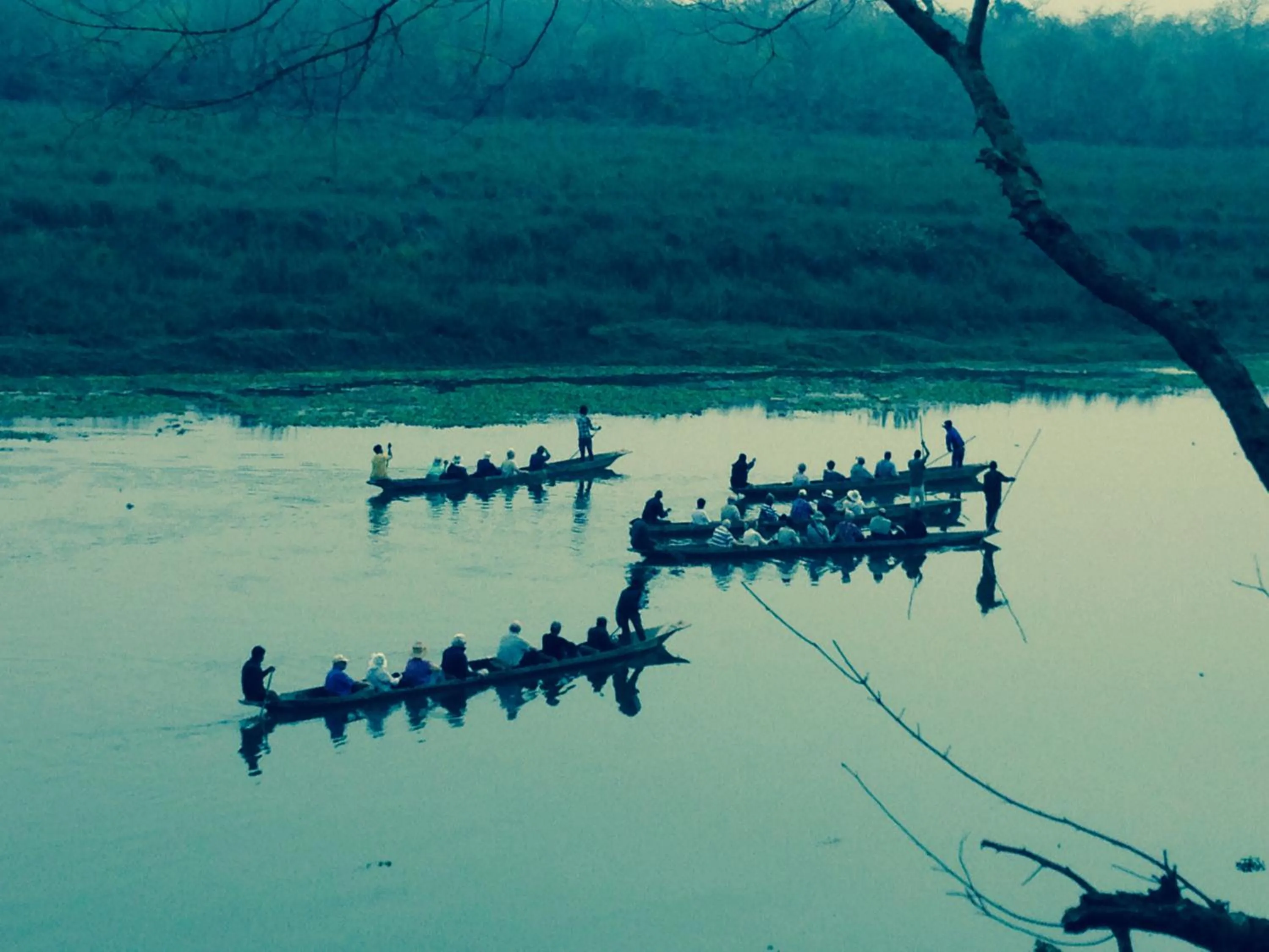 Canoeing in Chautari Garden Resort