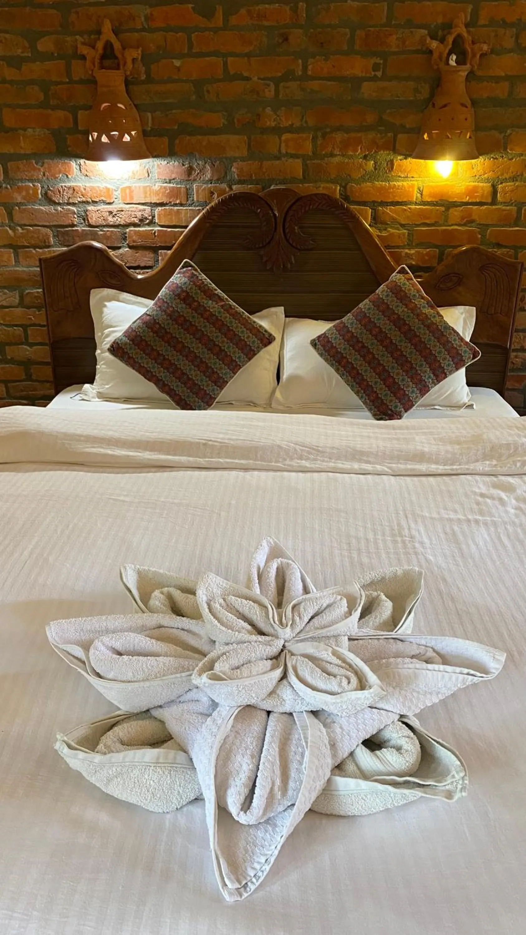 Bed in Chautari Garden Resort