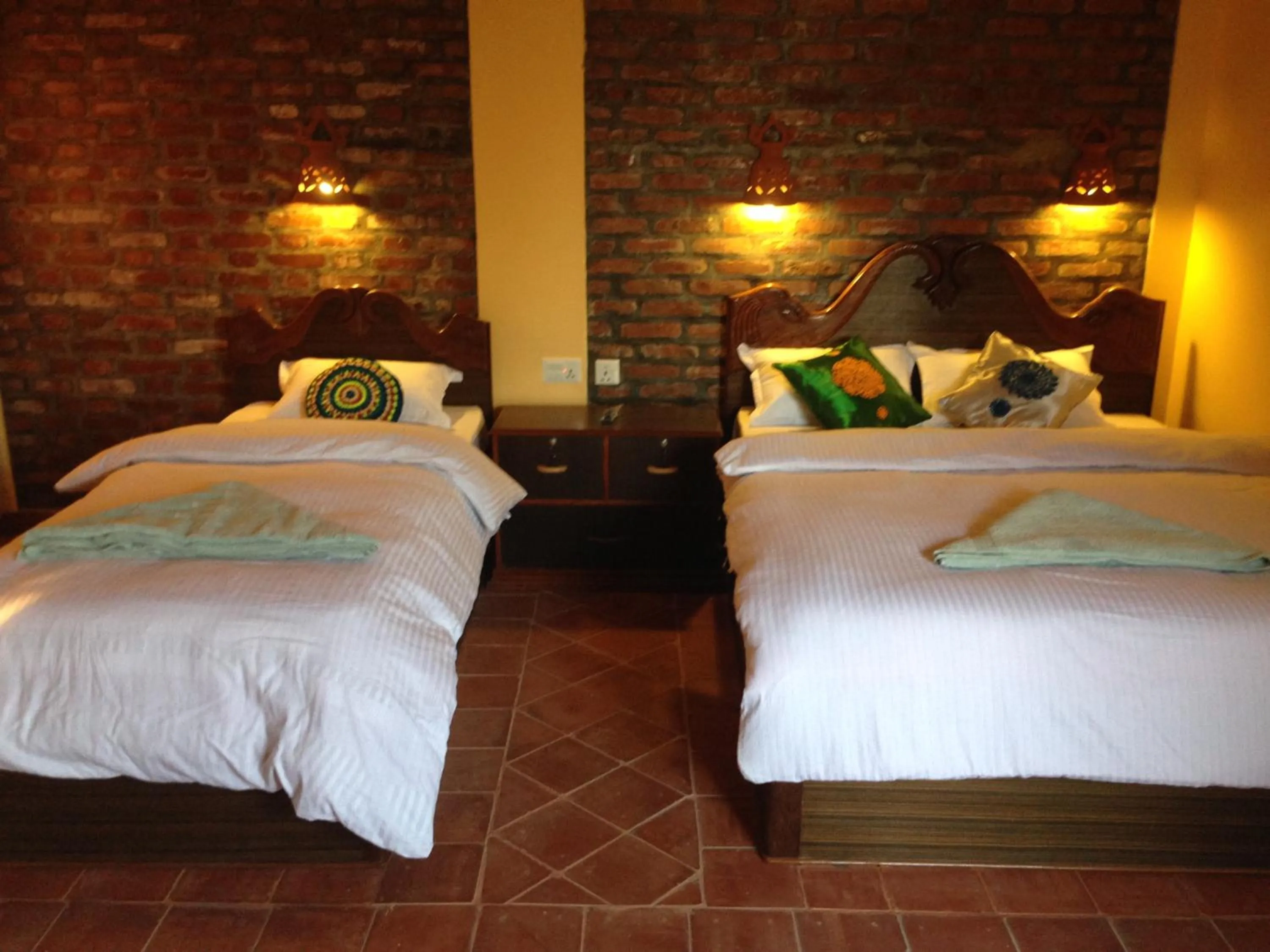 Bed in Chautari Garden Resort