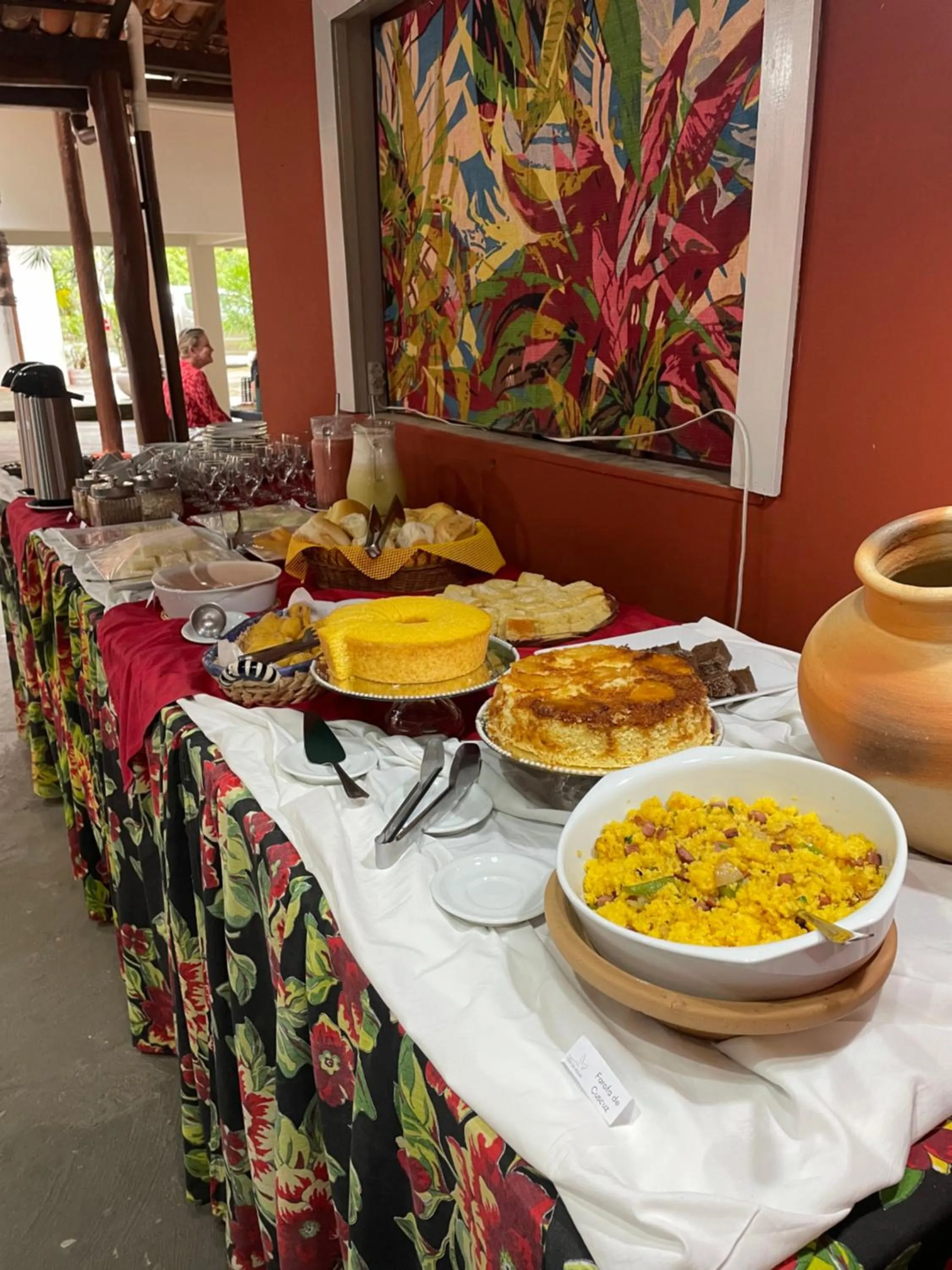 Food and drinks in Pousada Vôo da Águia