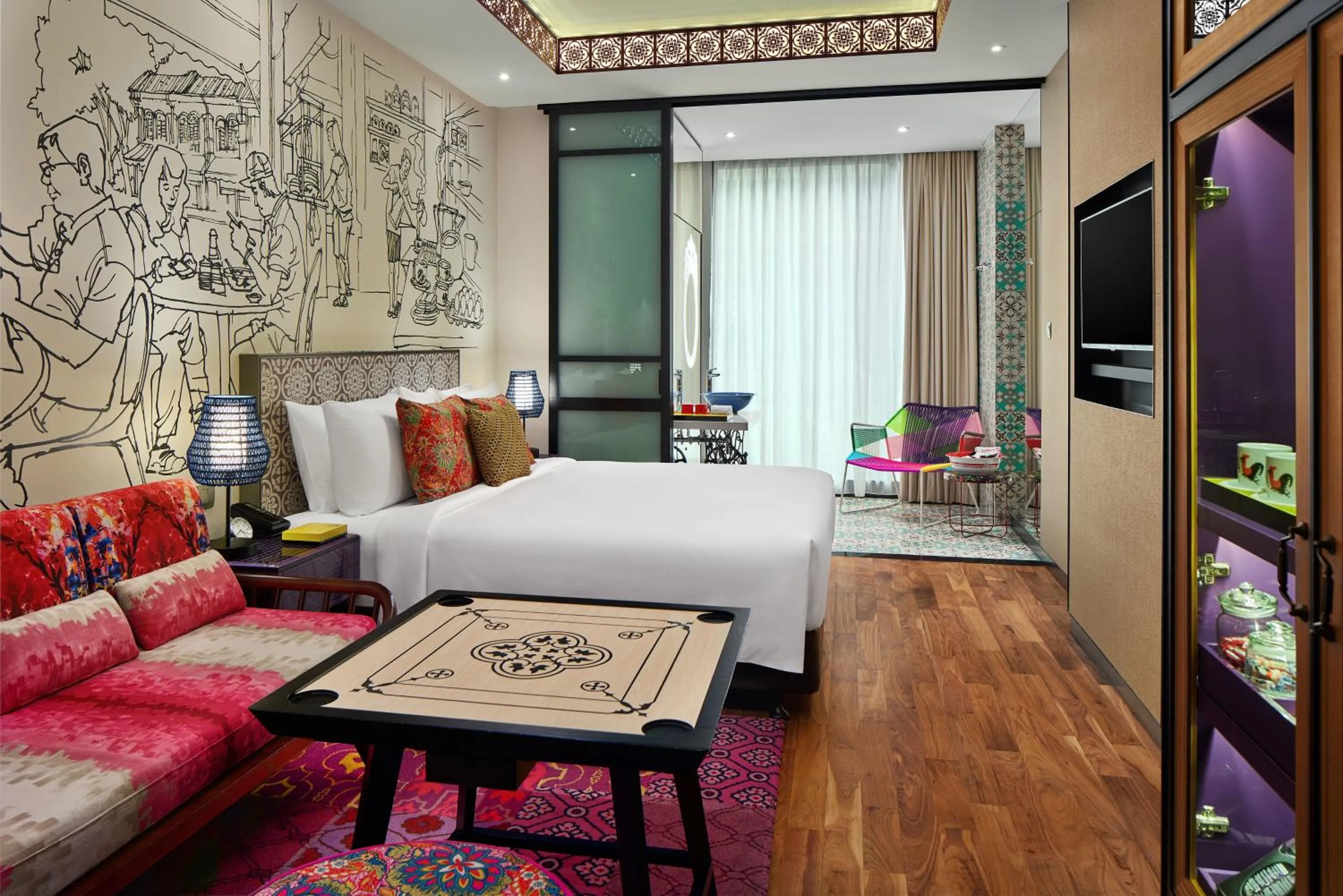 Photo of the whole room, Bed in Hotel Indigo Singapore Katong by IHG