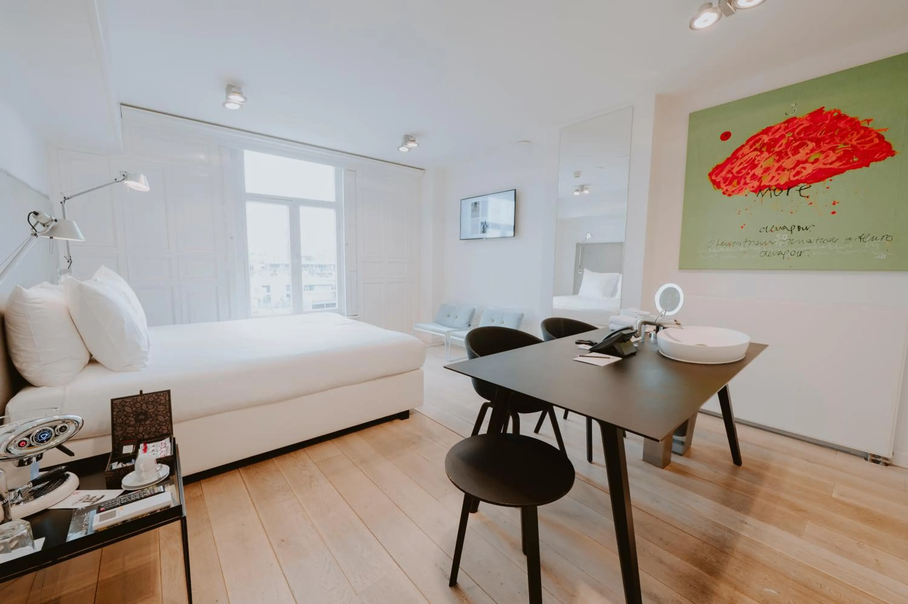 Bathroom, Bed in Boutique Hotels MANNA & Blue