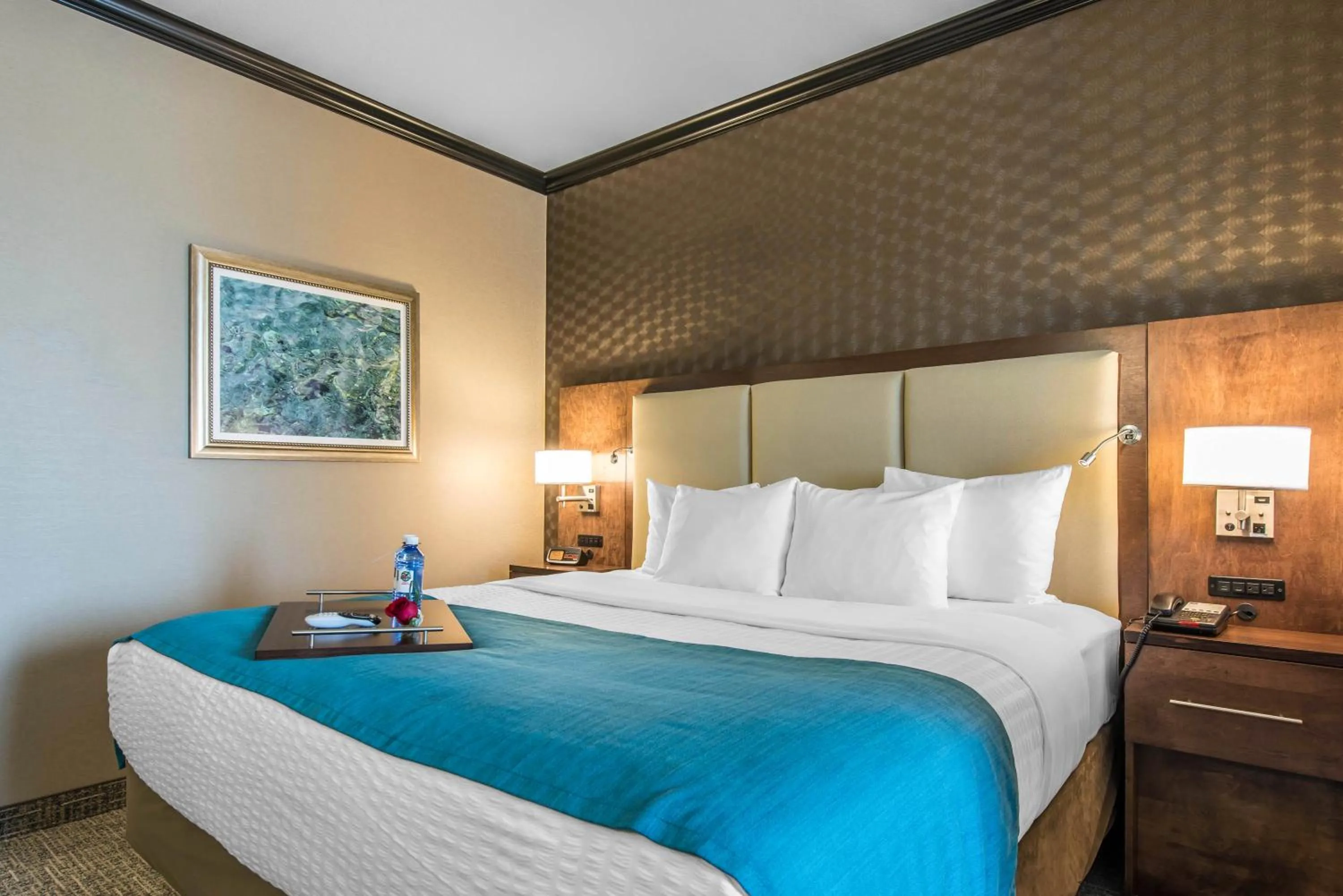 Bedroom, Room Photo in The Heritage Inn & Suites, Ascend Hotel Collection