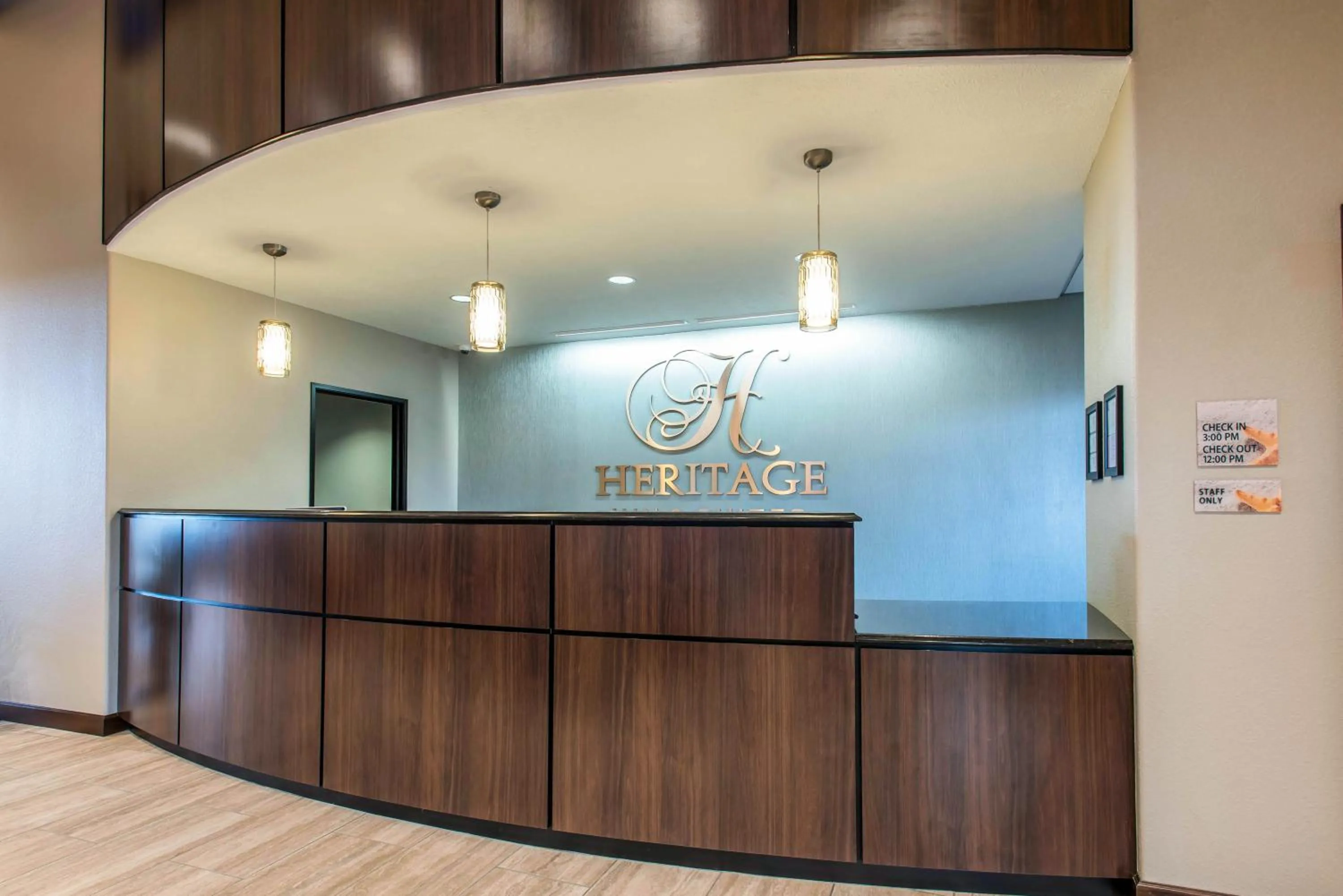 Property logo or sign, Lobby/Reception in The Heritage Inn & Suites, Ascend Hotel Collection