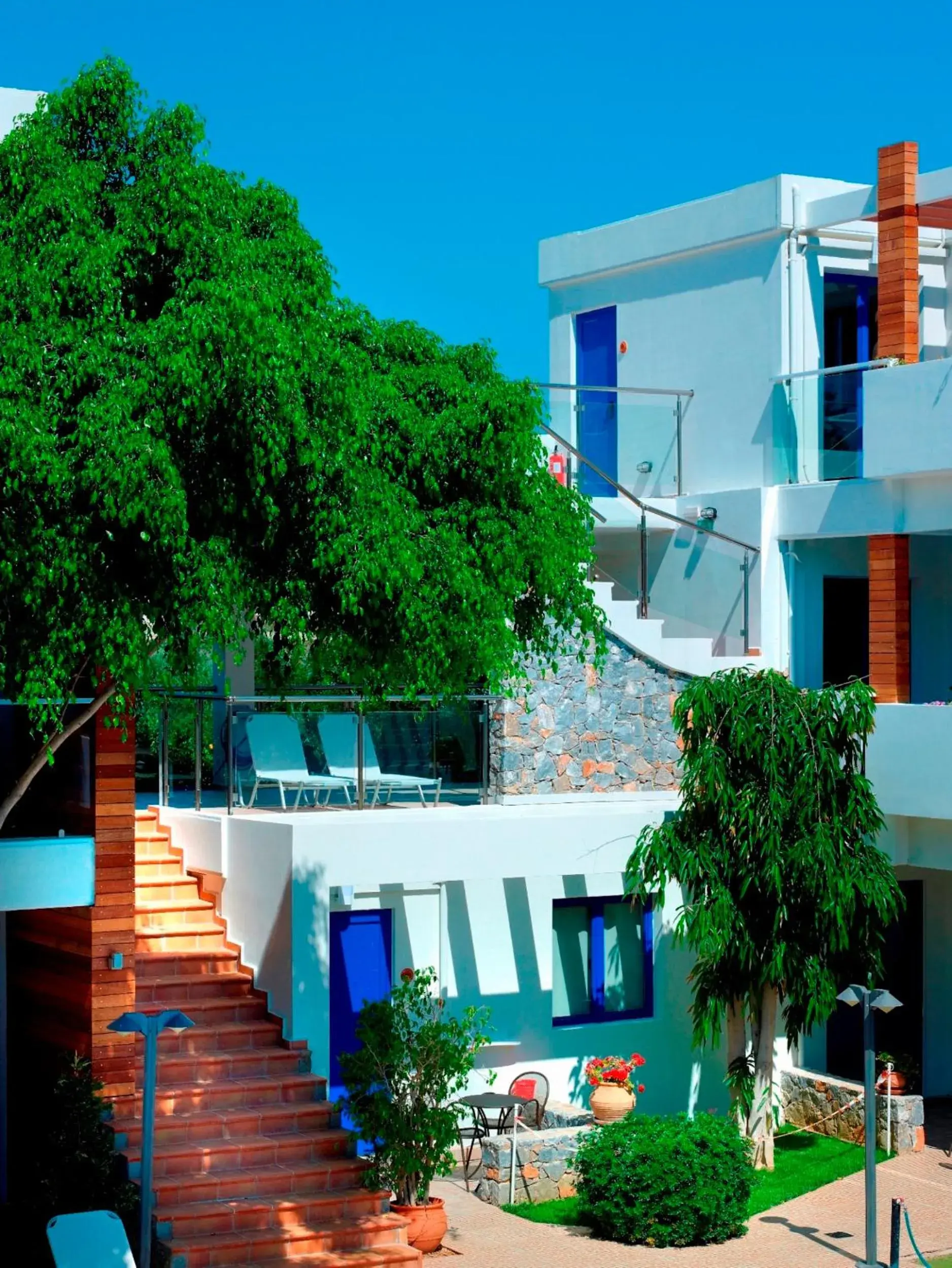 Facade/entrance in Minos Village Facade/entrance in Minos Village