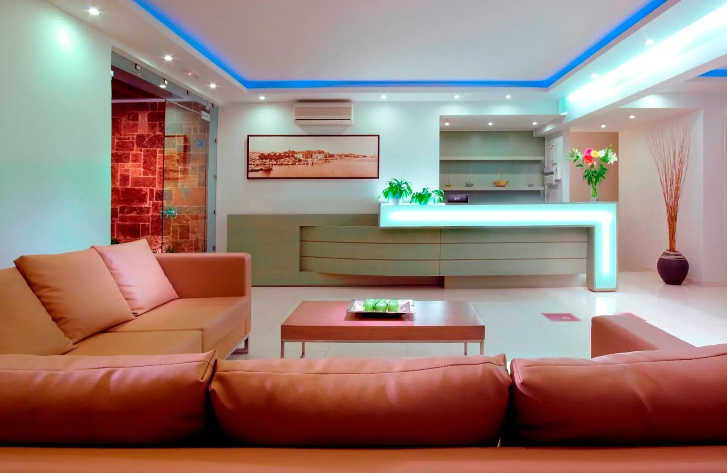 Lobby or reception in Minos Village Lobby or reception in Minos Village