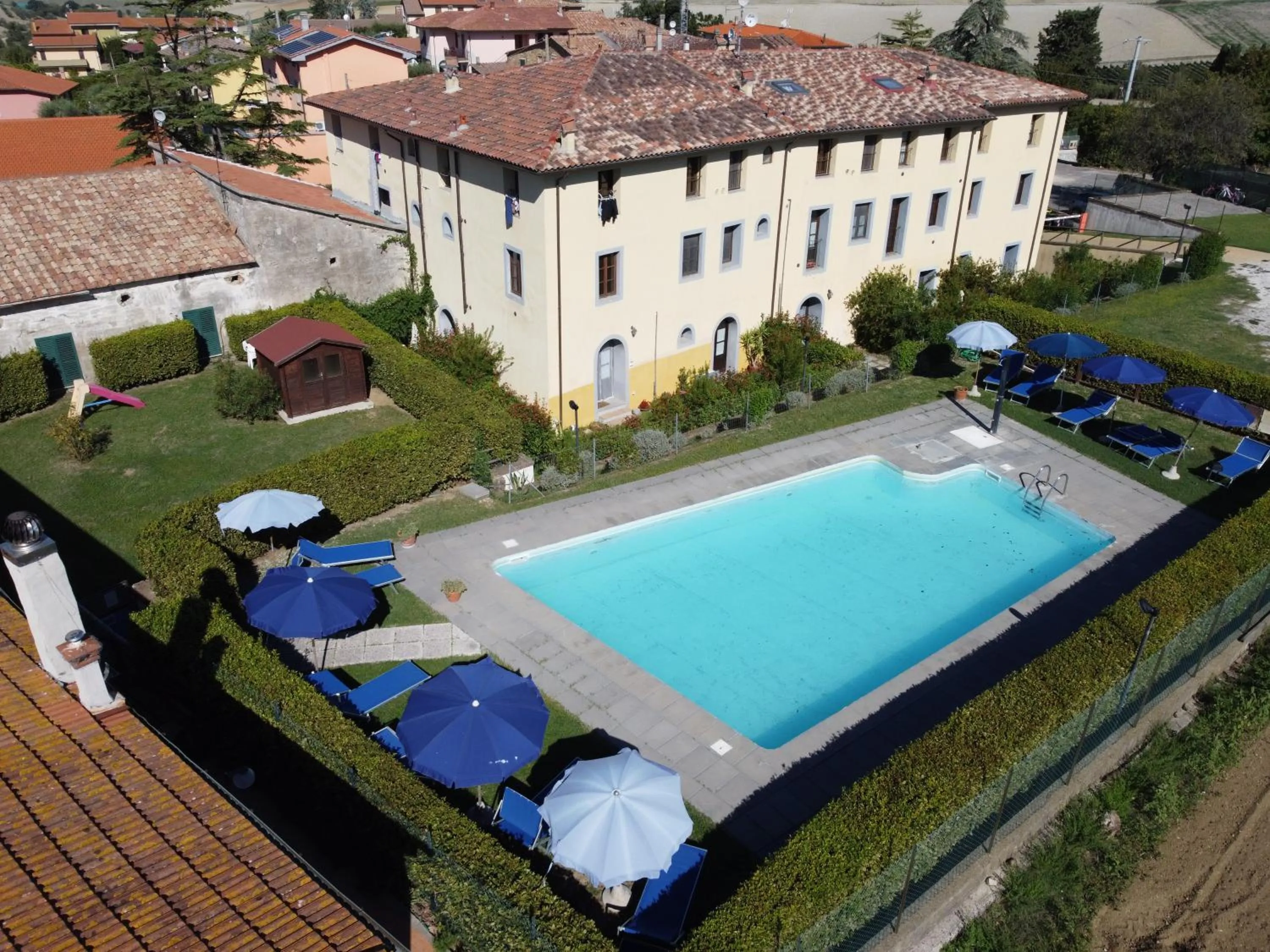 Pool view in Residence Giuly Rosselmini