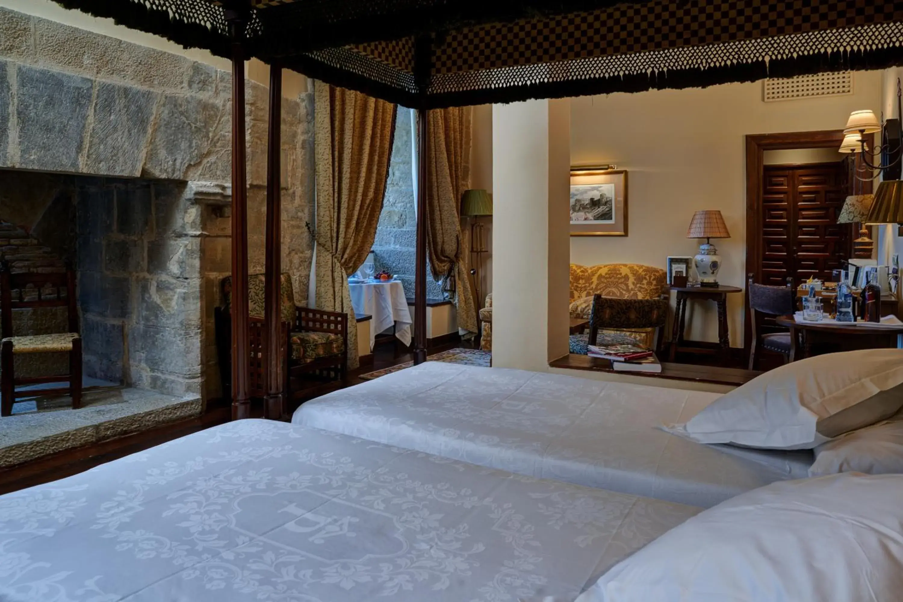 Decorative detail, Bed in Parador de Olite Decorative detail, Bed in Parador de Olite