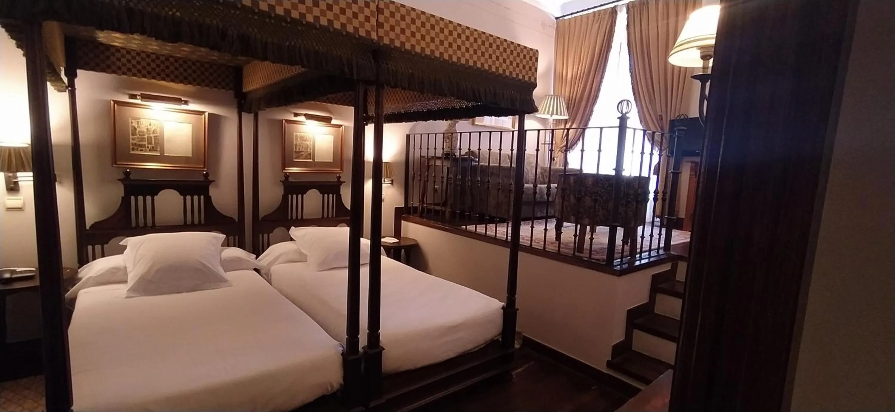 Bed in Parador de Olite
