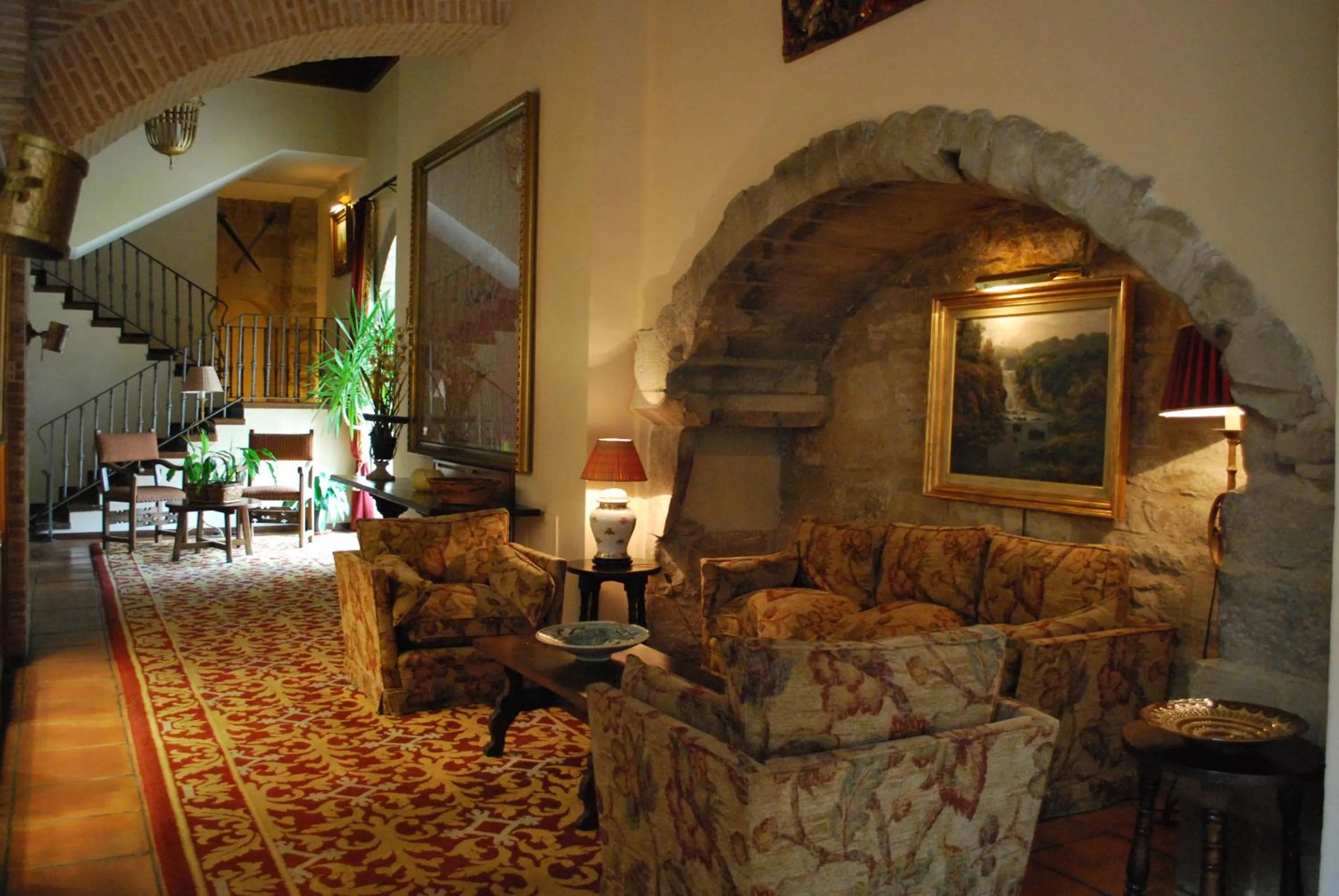 Lobby or reception in Parador de Olite