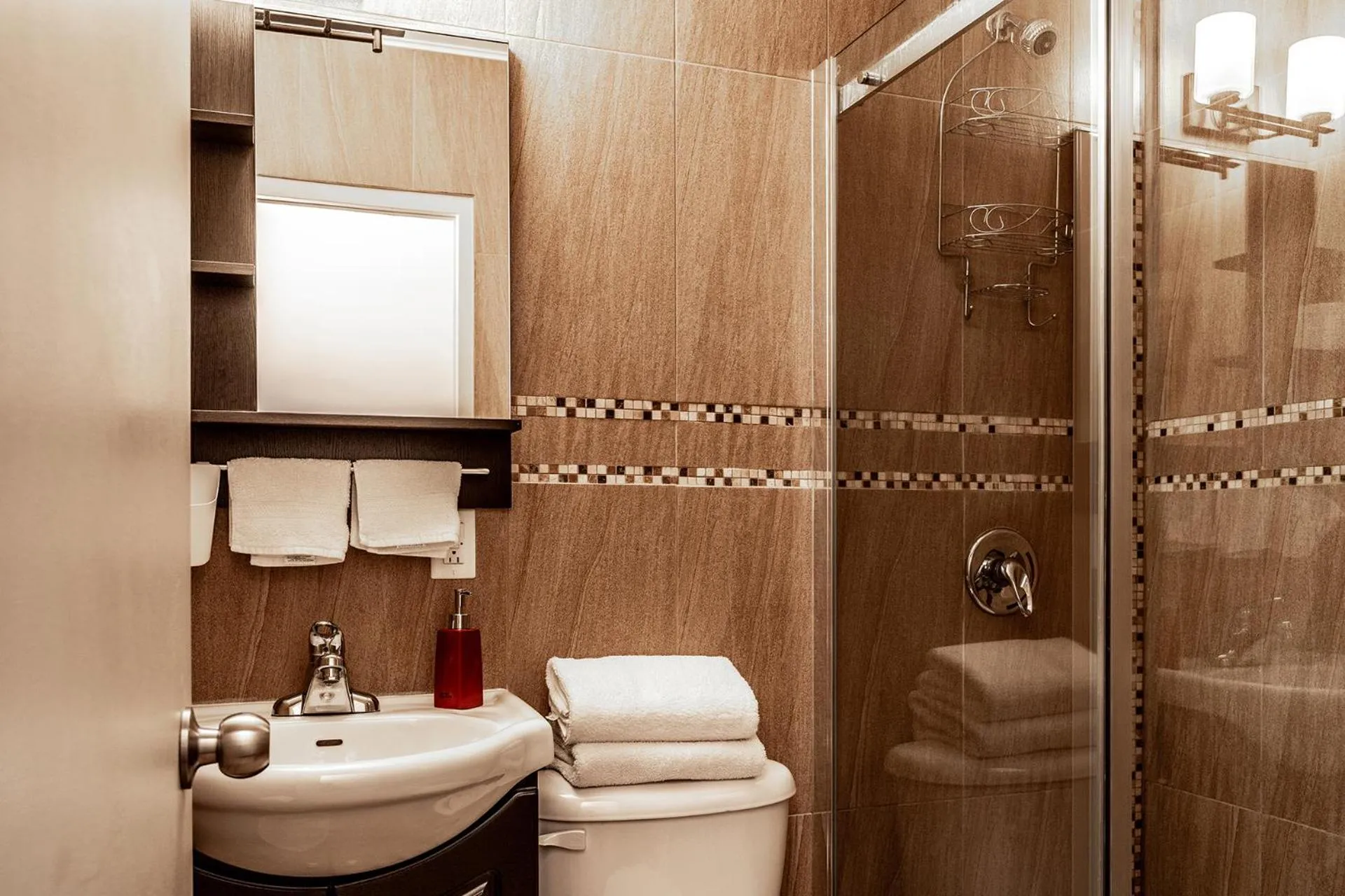 Bathroom in Cjour Apartments