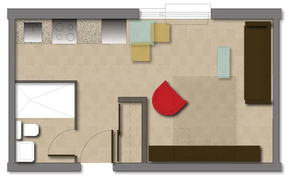 Floor plan in Cjour Apartments