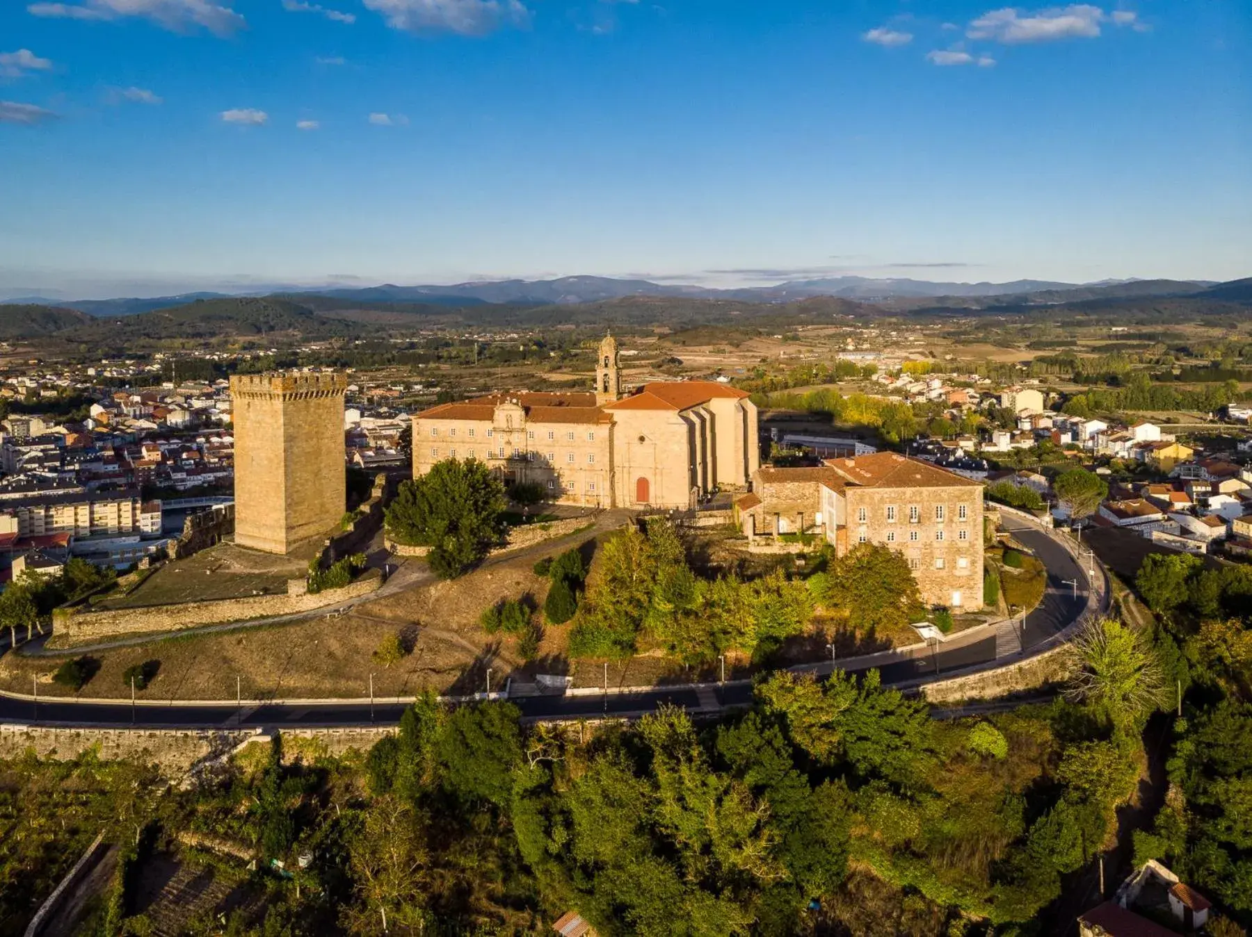Bird's eye view in Parador de Monforte de Lemos Bird's eye view in Parador de Monforte de Lemos