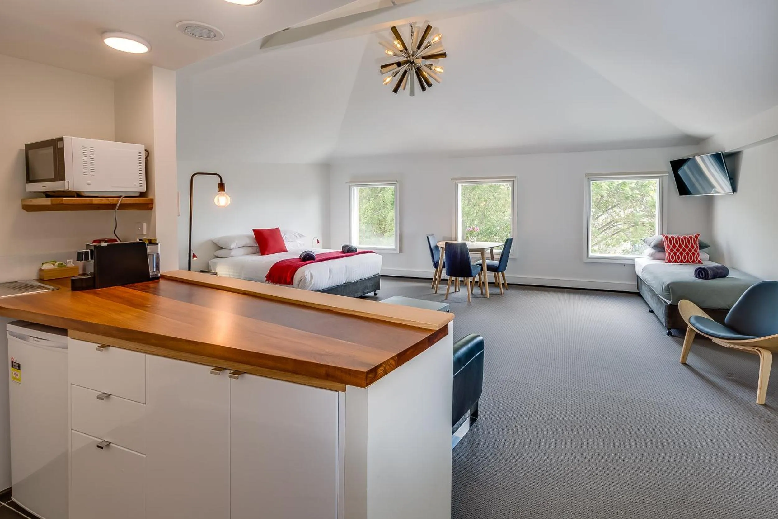 Living room in Salamanca Galleria Apartments