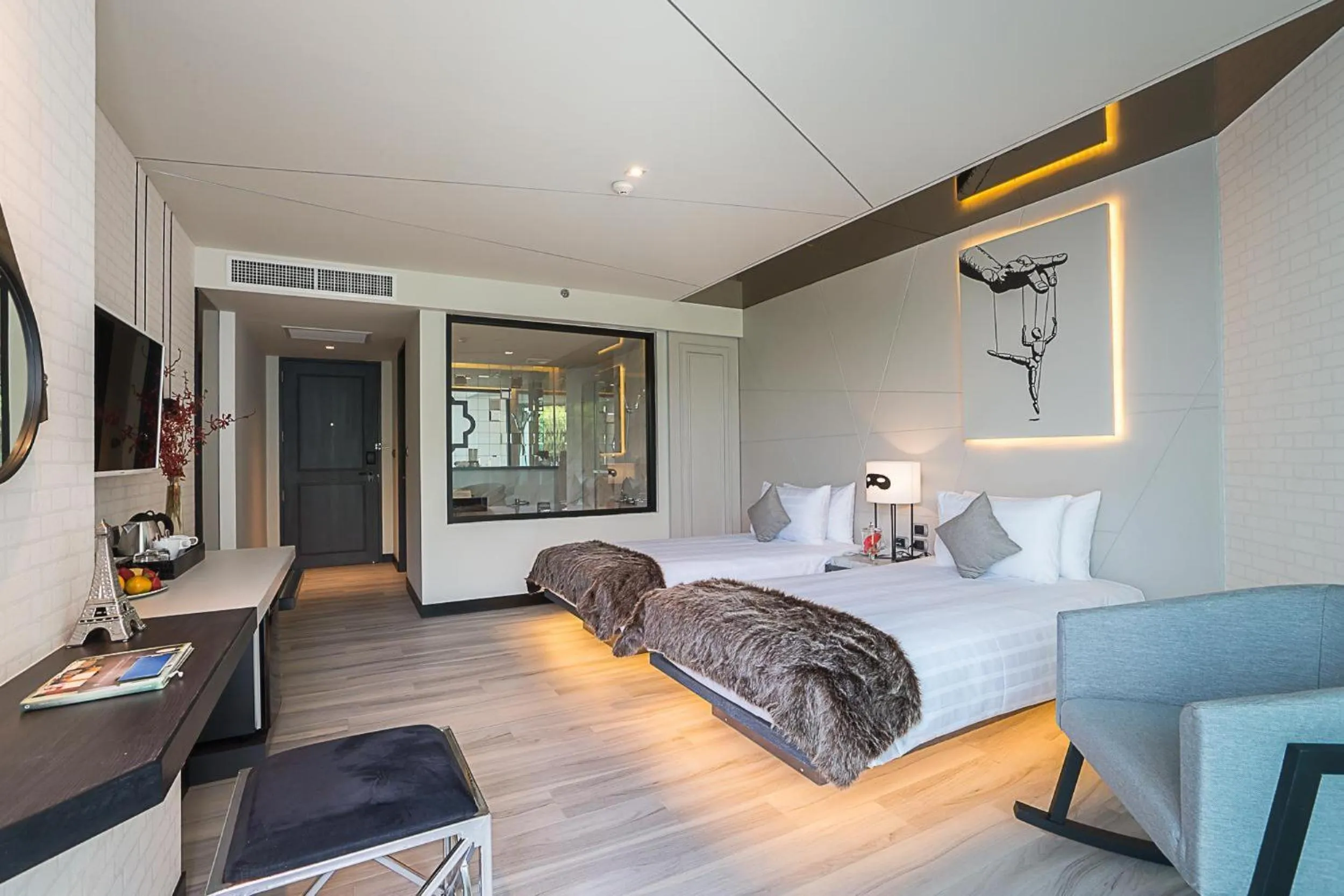 Bedroom, Bed in Mera Mare Pattaya