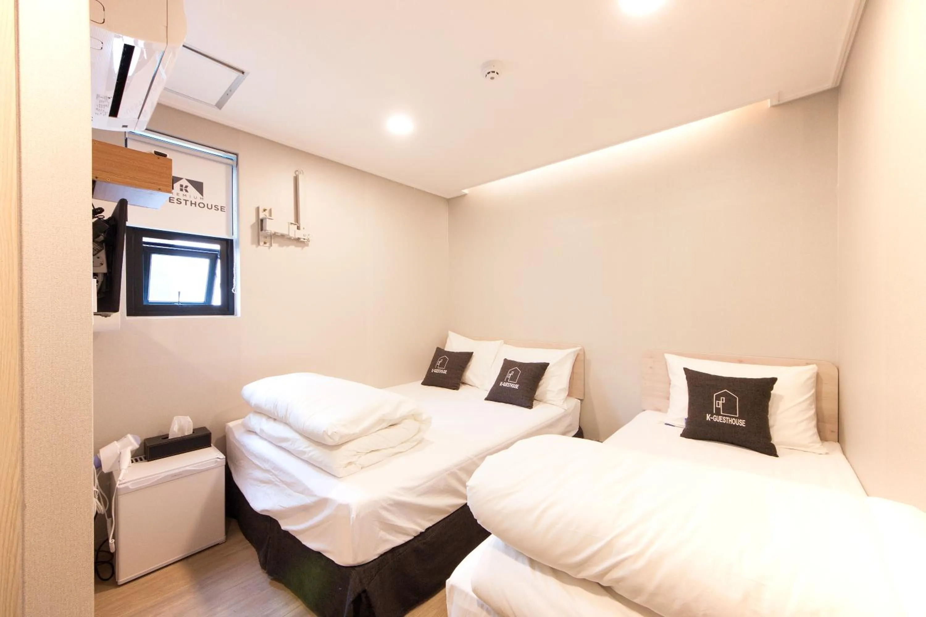 Bed in K-Grand Hotel Myeongdong