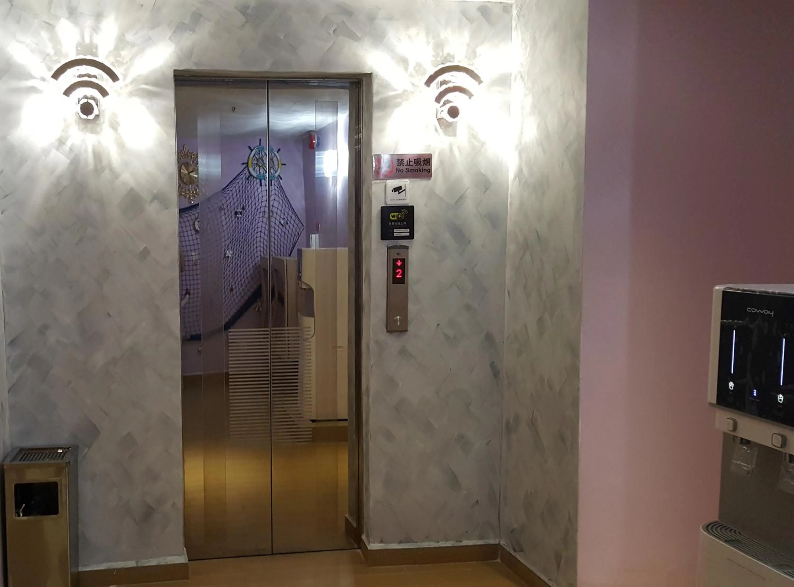 Decorative detail in 888 Boutique Hotel