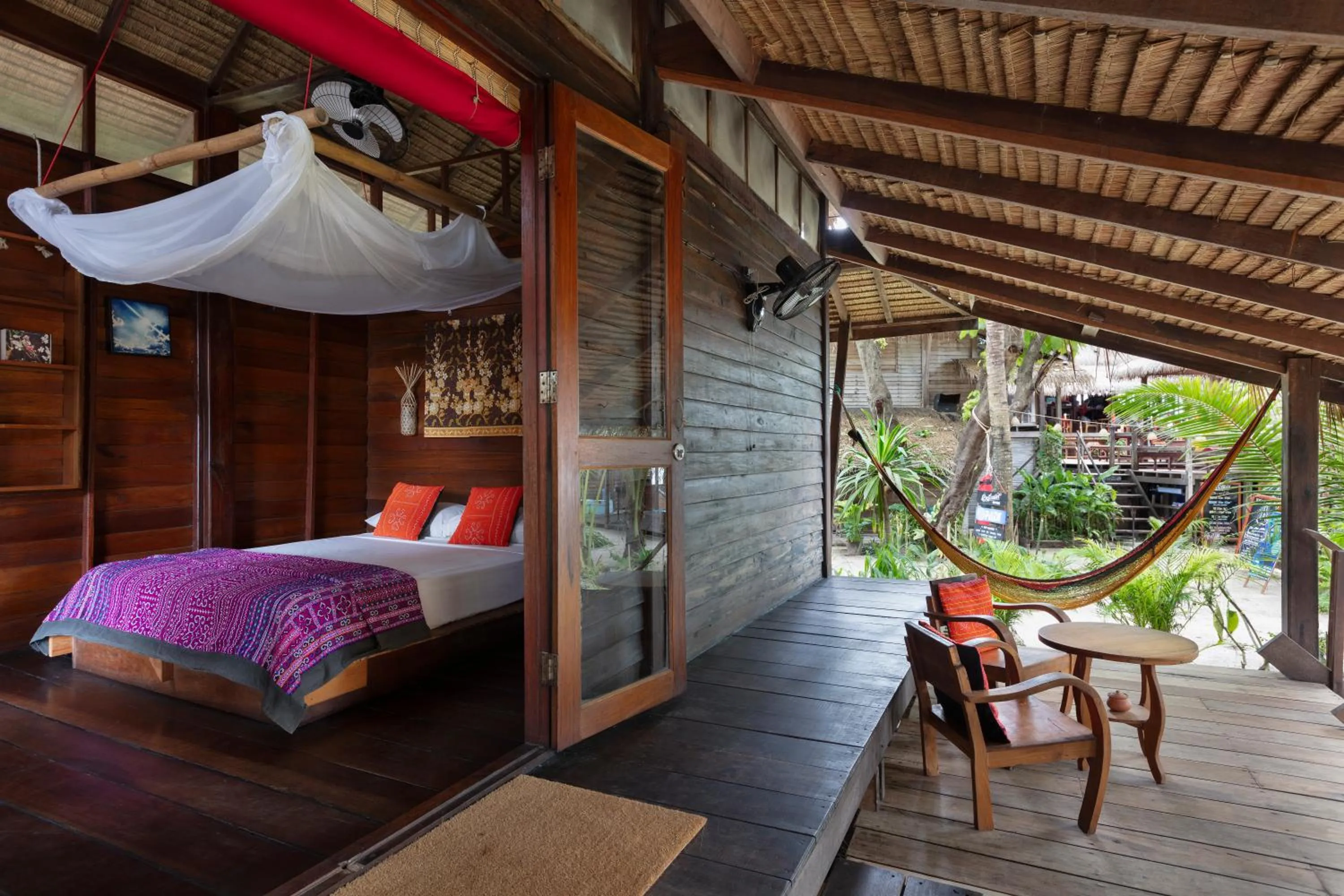 Balcony/Terrace, Bed in Castaway Resort Koh Lipe