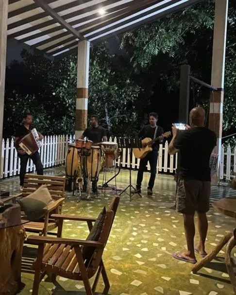 Evening entertainment in Villa Perpetua