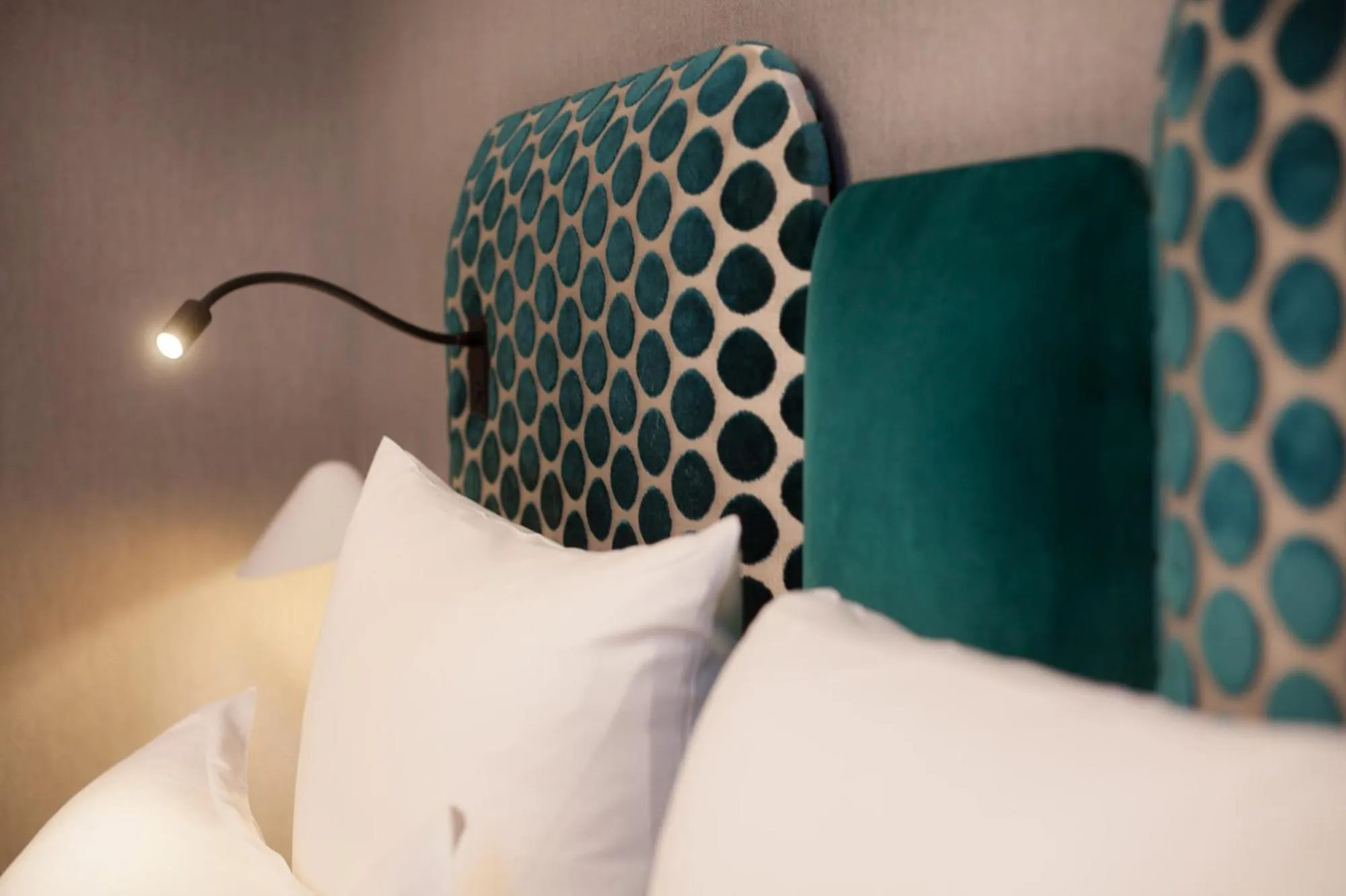 Decorative detail, Bed in Handsome Hotel