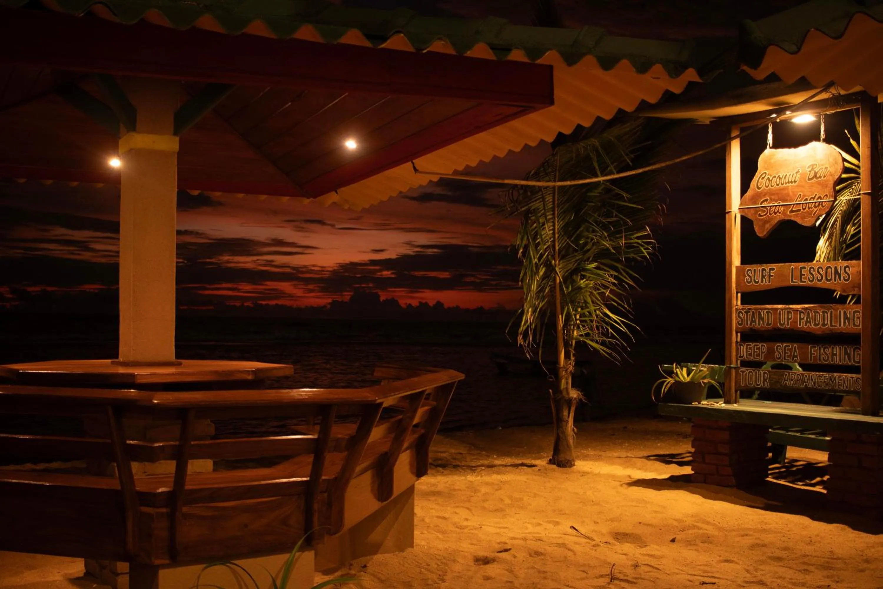 Night in Hotel Coconut Bar Sea Lodge