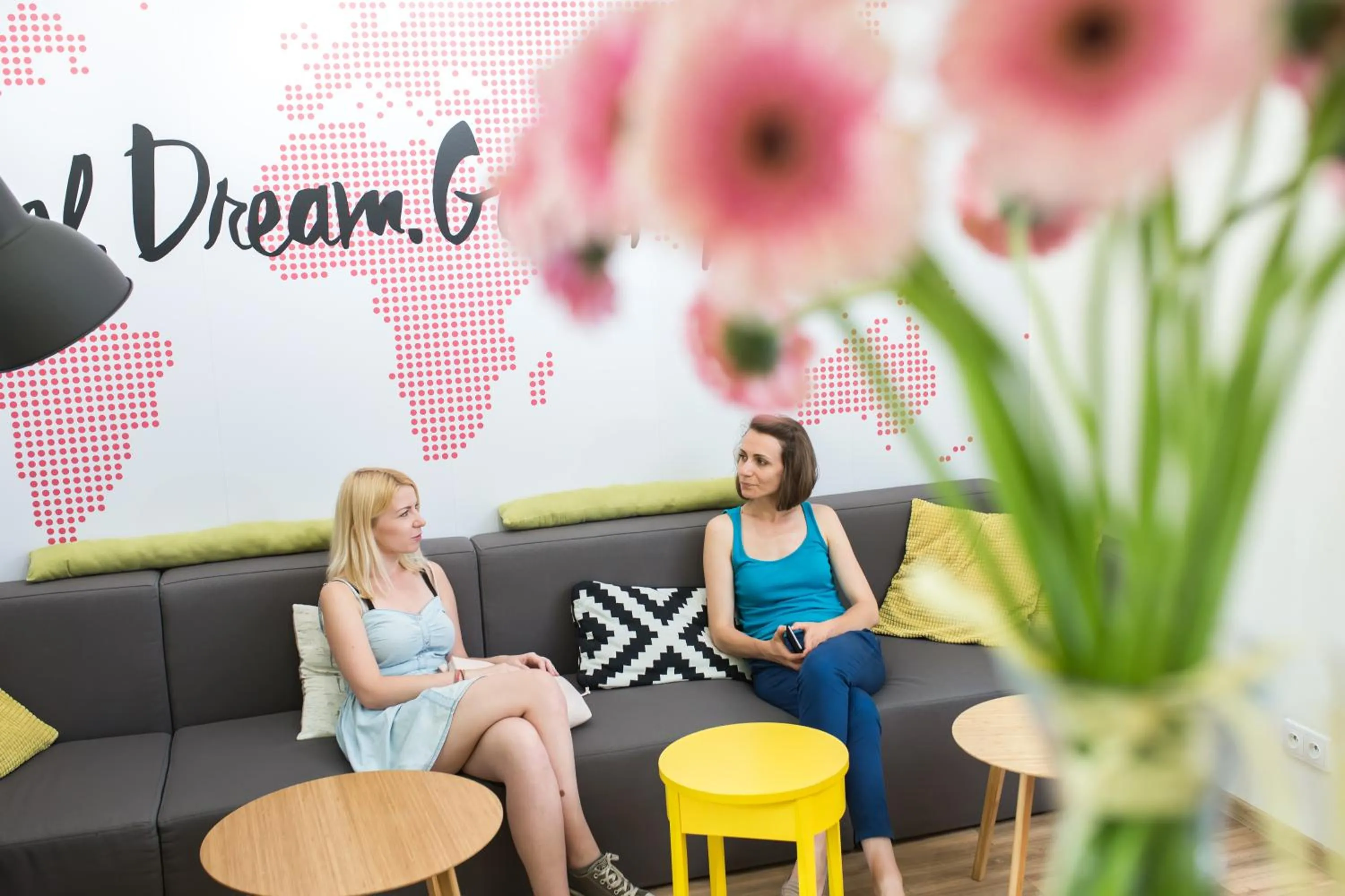 Lobby or reception in Safestay Warsaw Old Town