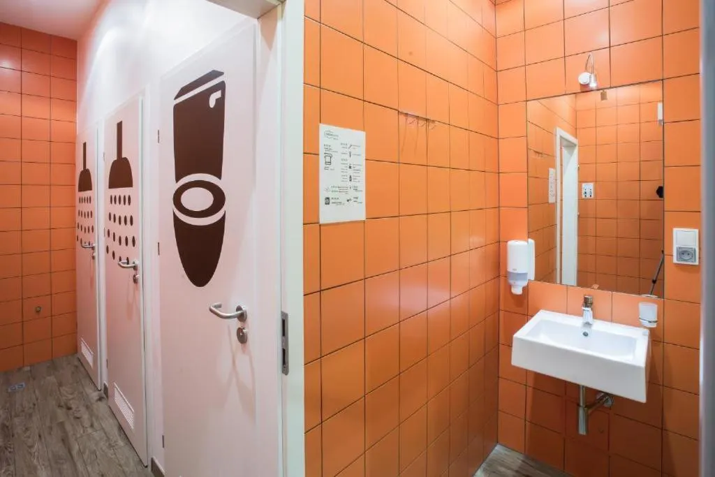 Bathroom in Safestay Warsaw Old Town