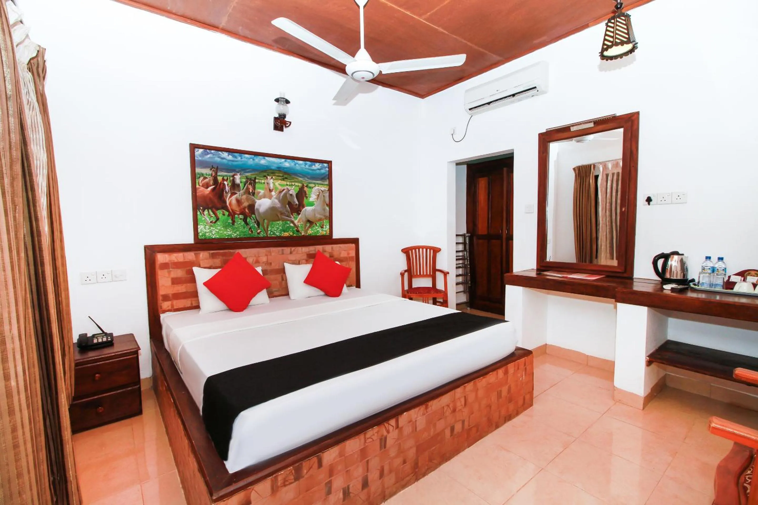 Bed in JKAB Beach Resort