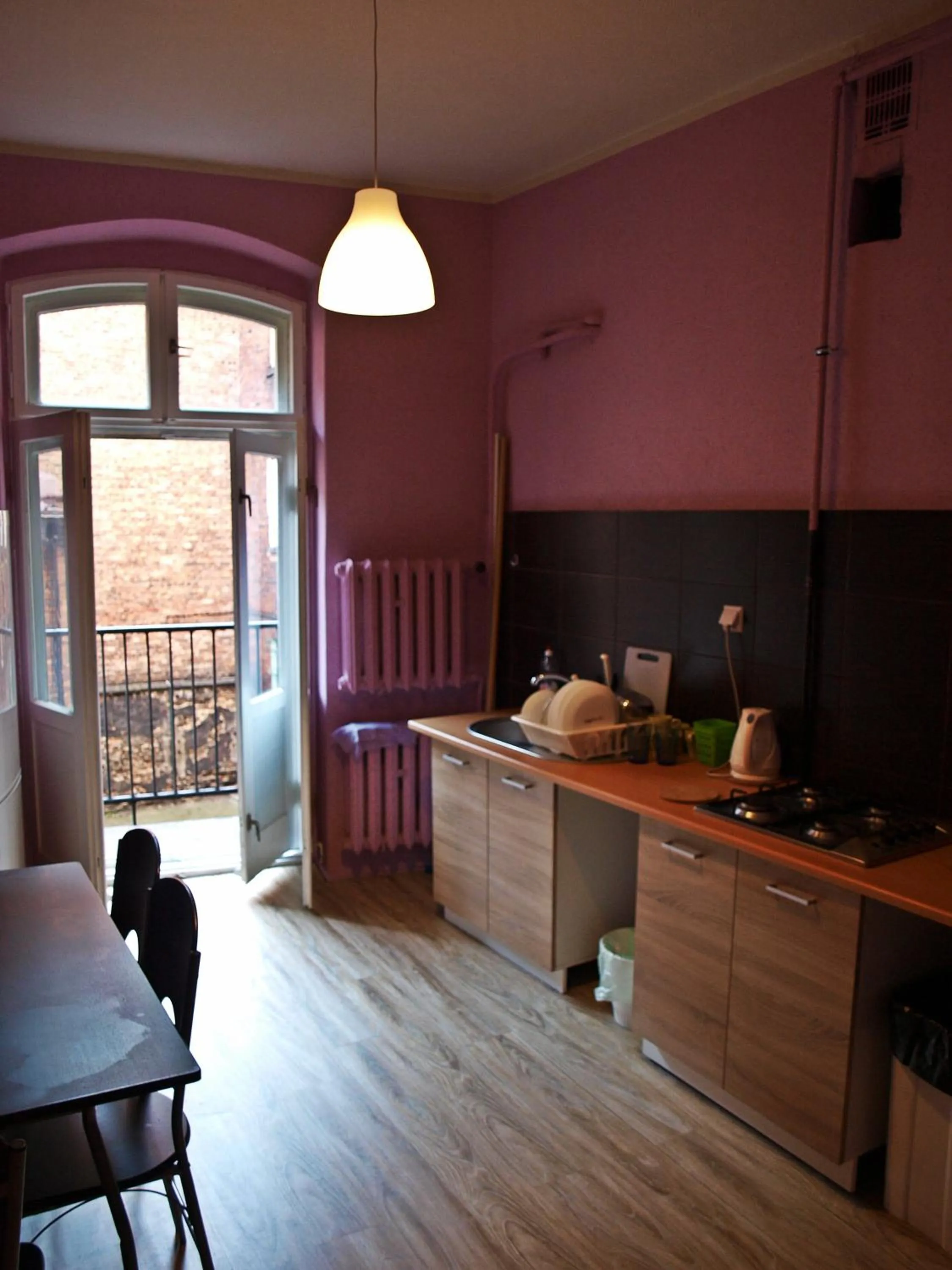 Kitchen or kitchenette in Kaktus Guest House