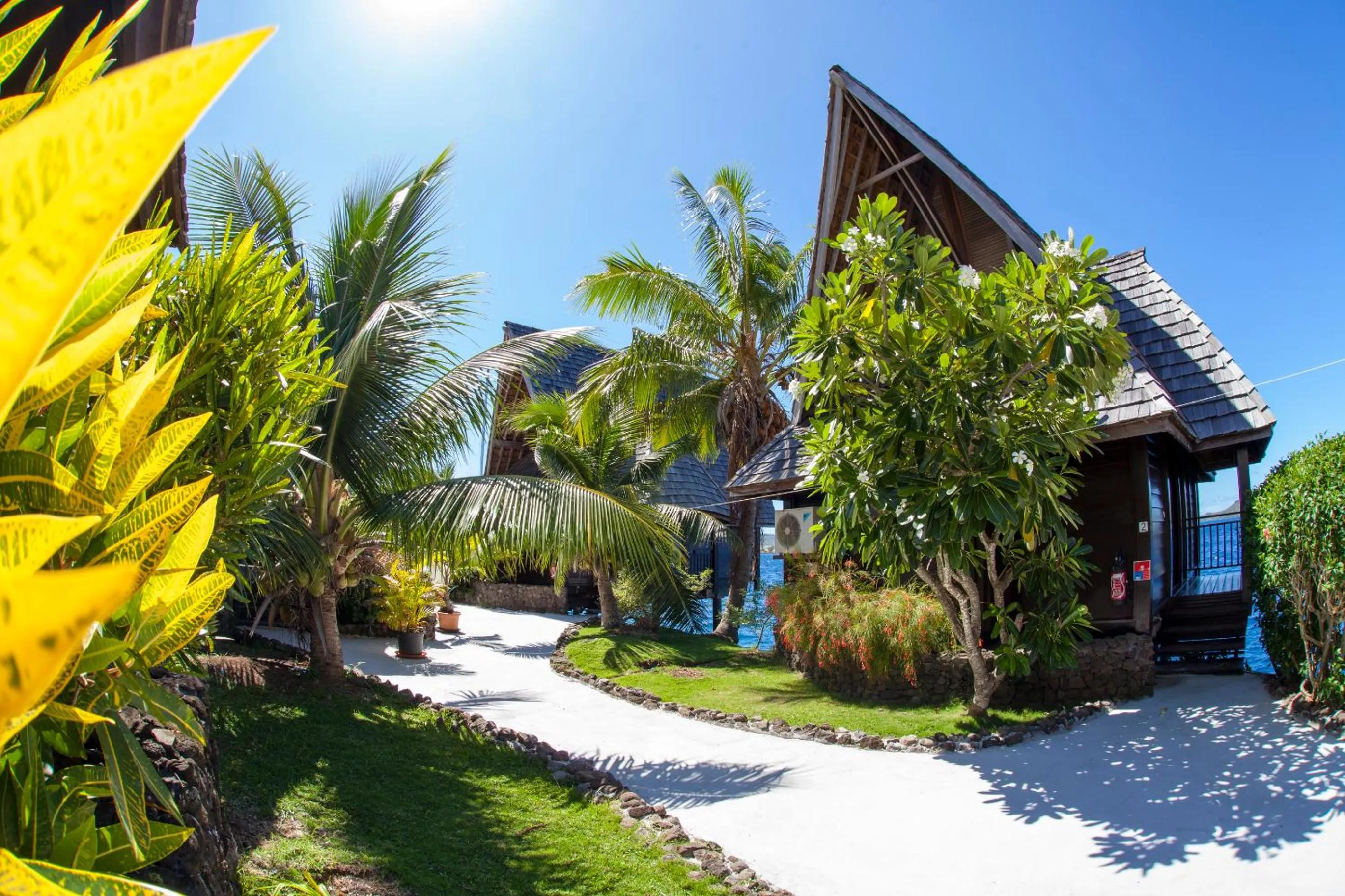 Garden view in Oa Oa Lodge