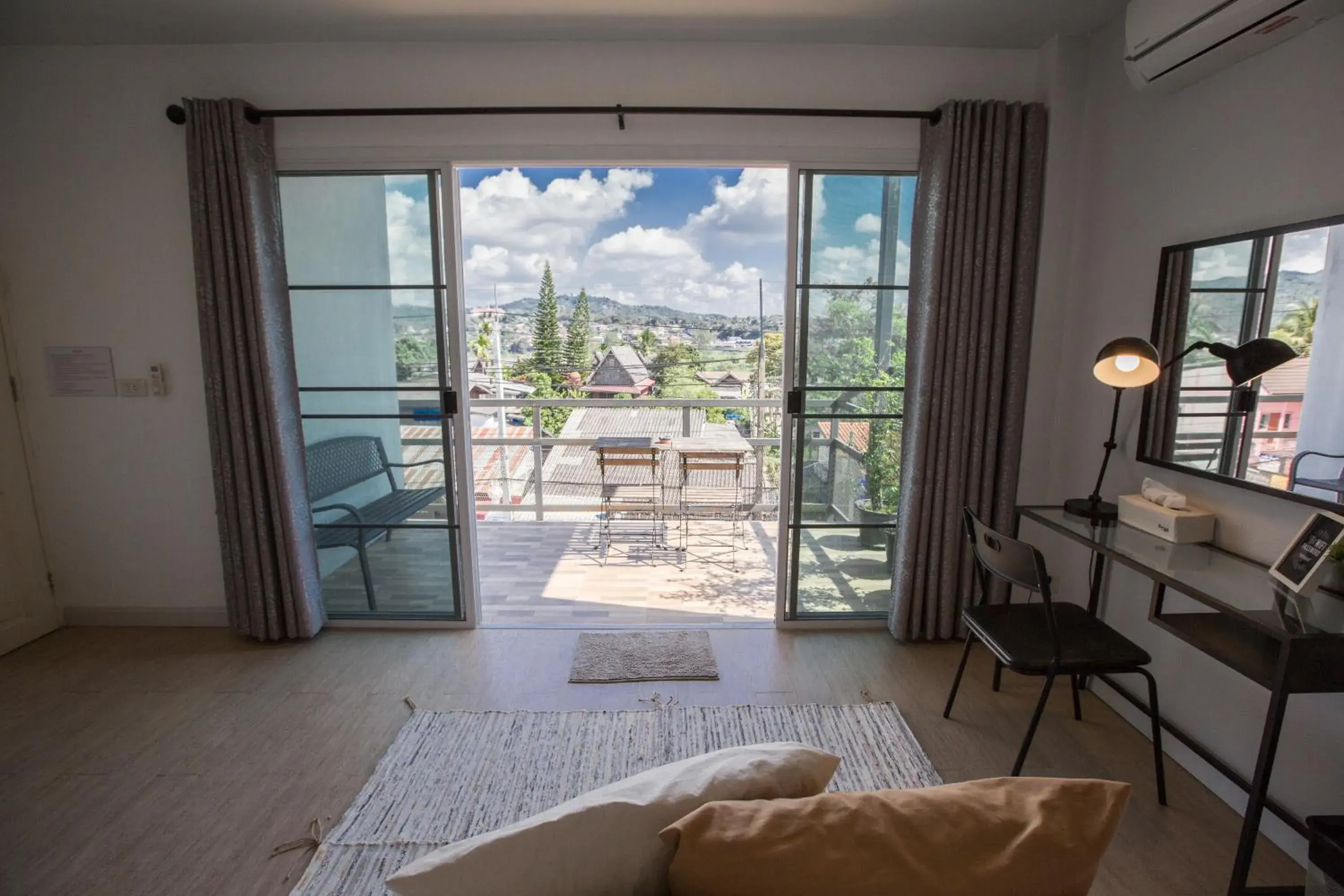 Balcony/Terrace, Bed in Sleeping Well Chiangkhong Balcony/Terrace, Bed in Sleeping Well Chiangkhong