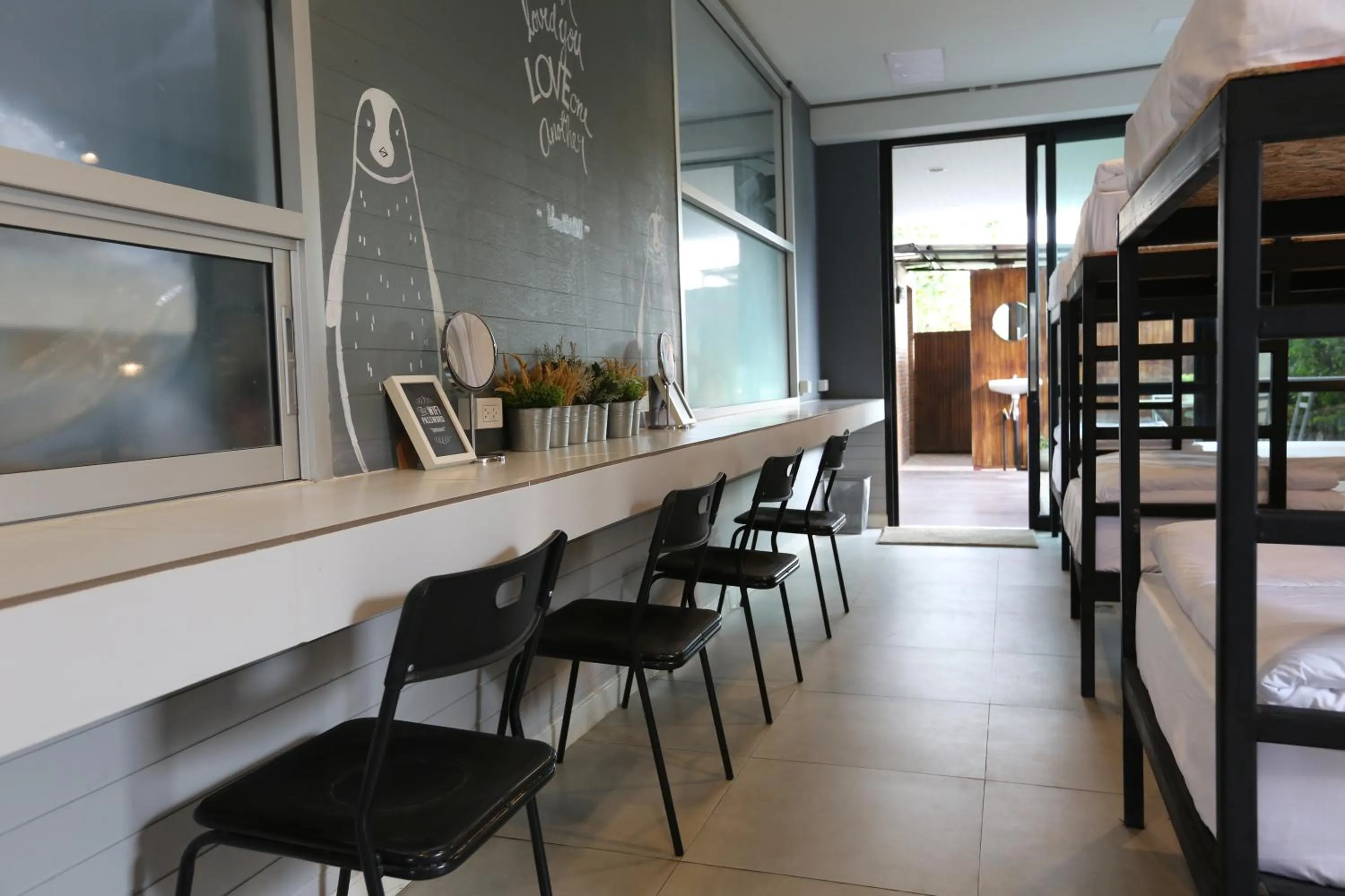 Seating area in Sleeping Well Chiangkhong