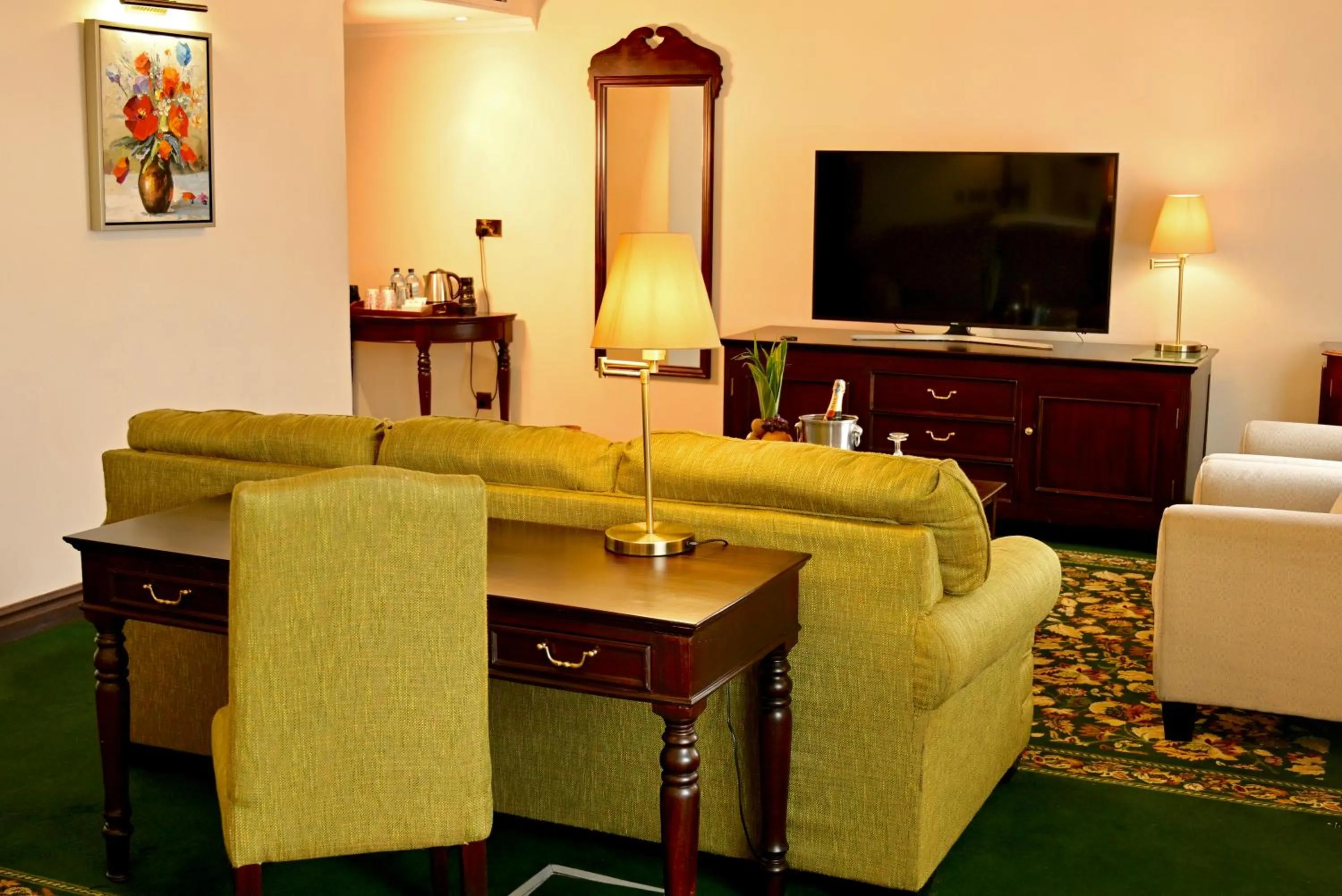 Seating area in Midland Hotel Nakuru