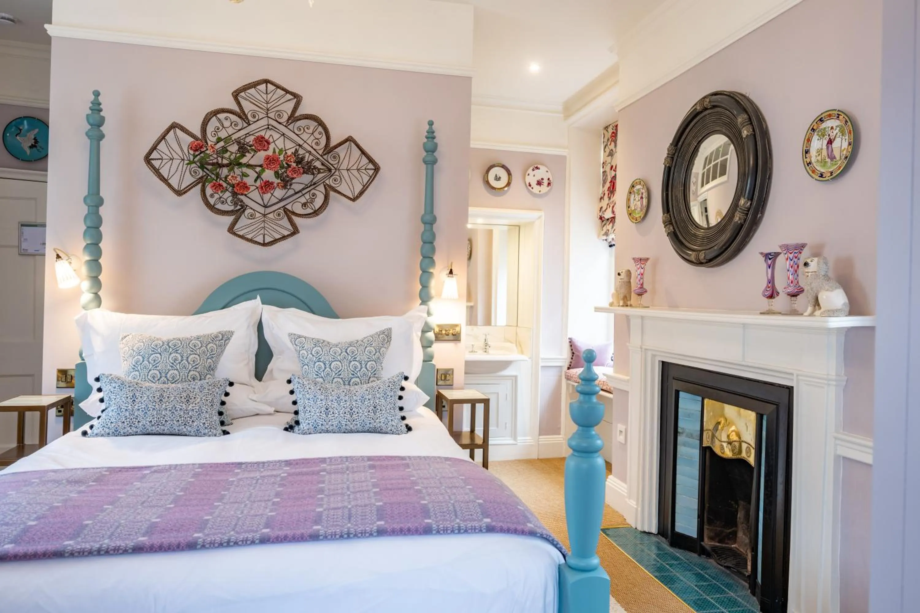 Bed in The Assembly House in central Norwich