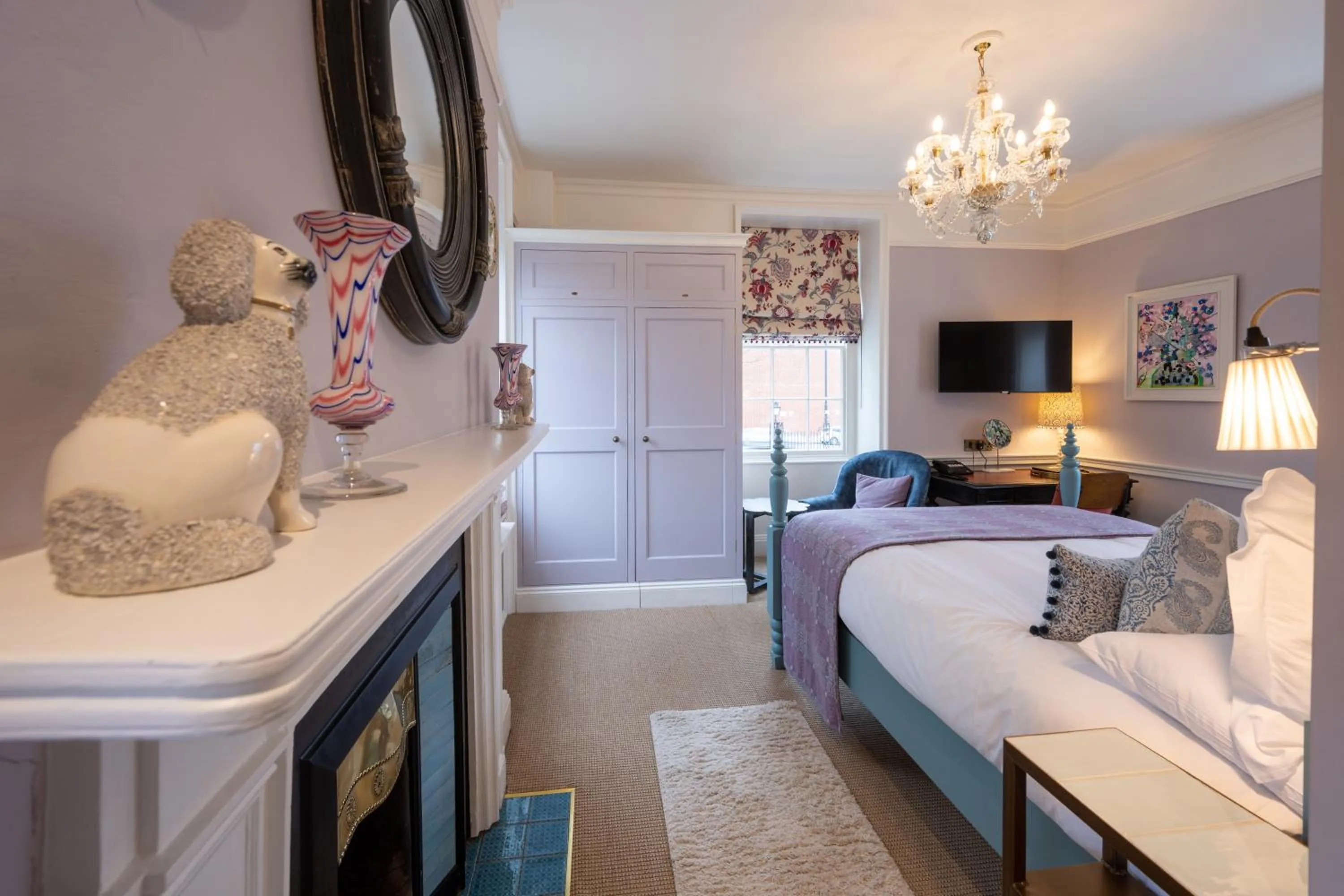 Bed in The Assembly House in central Norwich